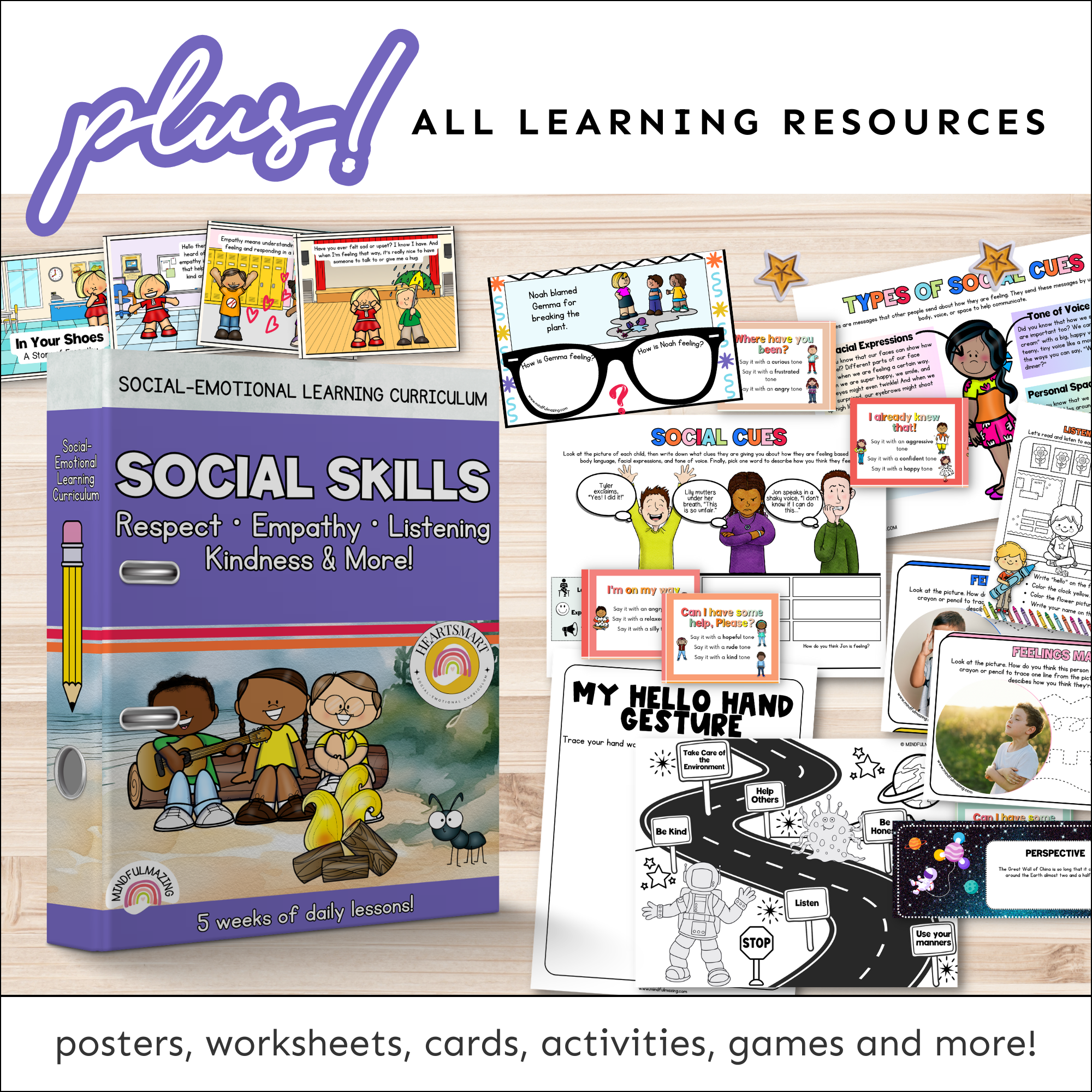 Social Skills Social-Emotional Learning Unit (ages 3 - 8)