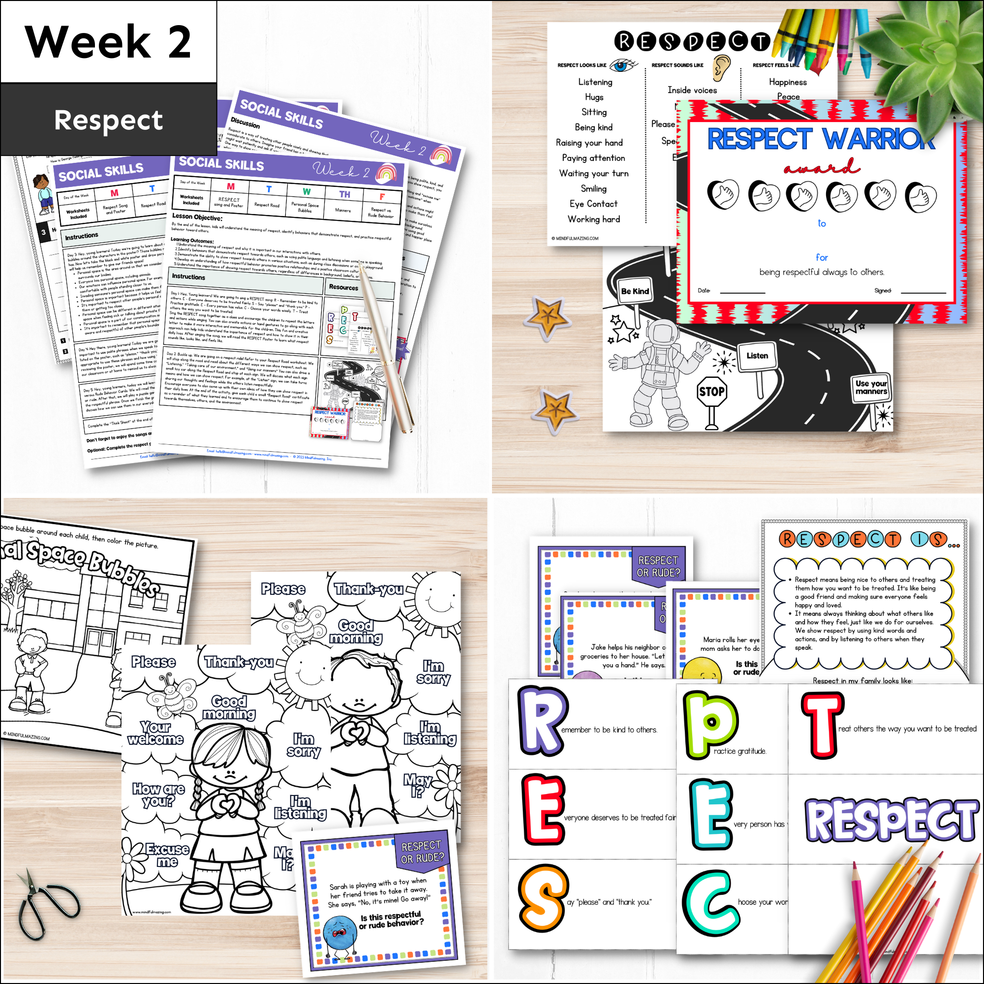 Social Skills Social-Emotional Learning Unit (ages 3 - 8)