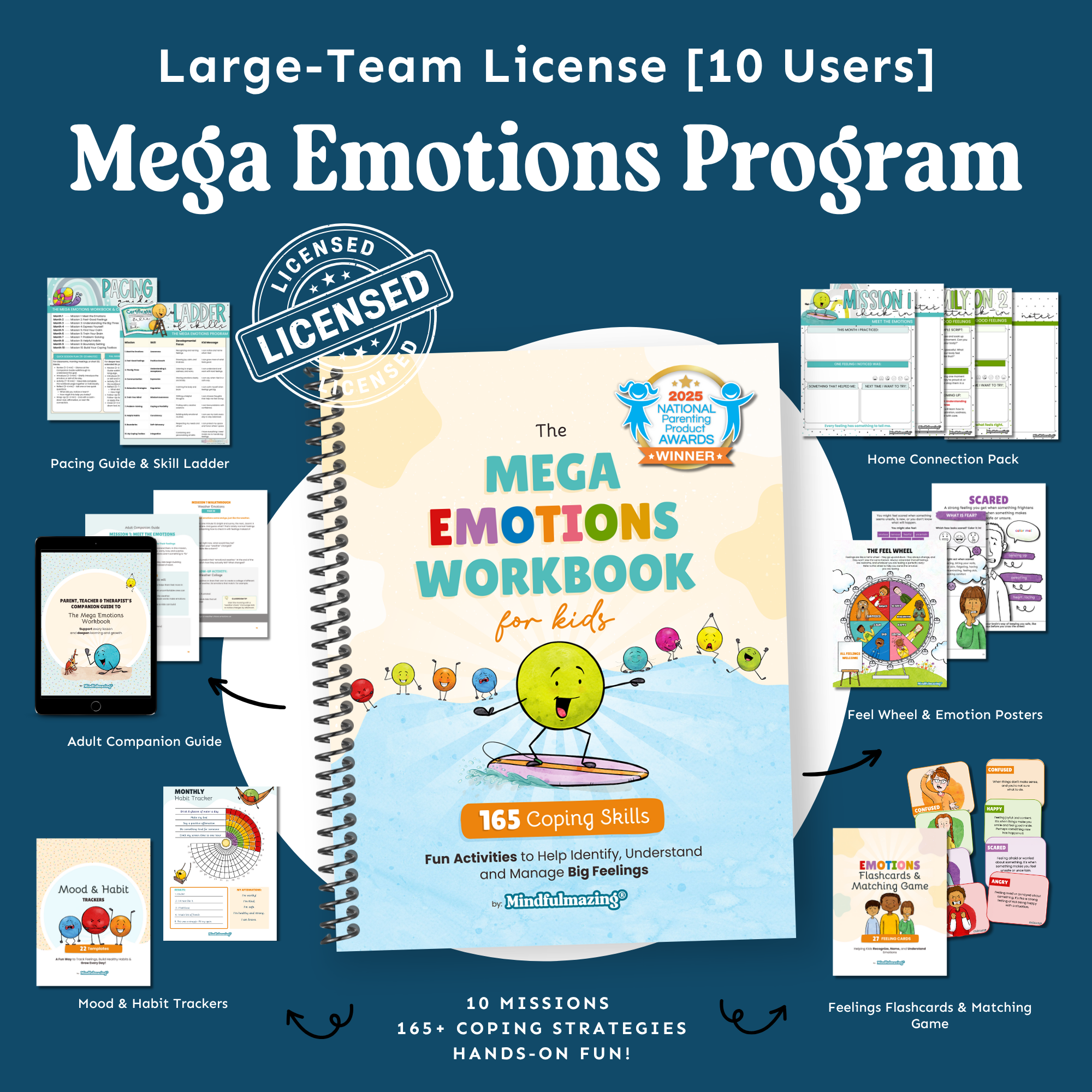 Large Team License - 10 Users - Mega Emotions Program