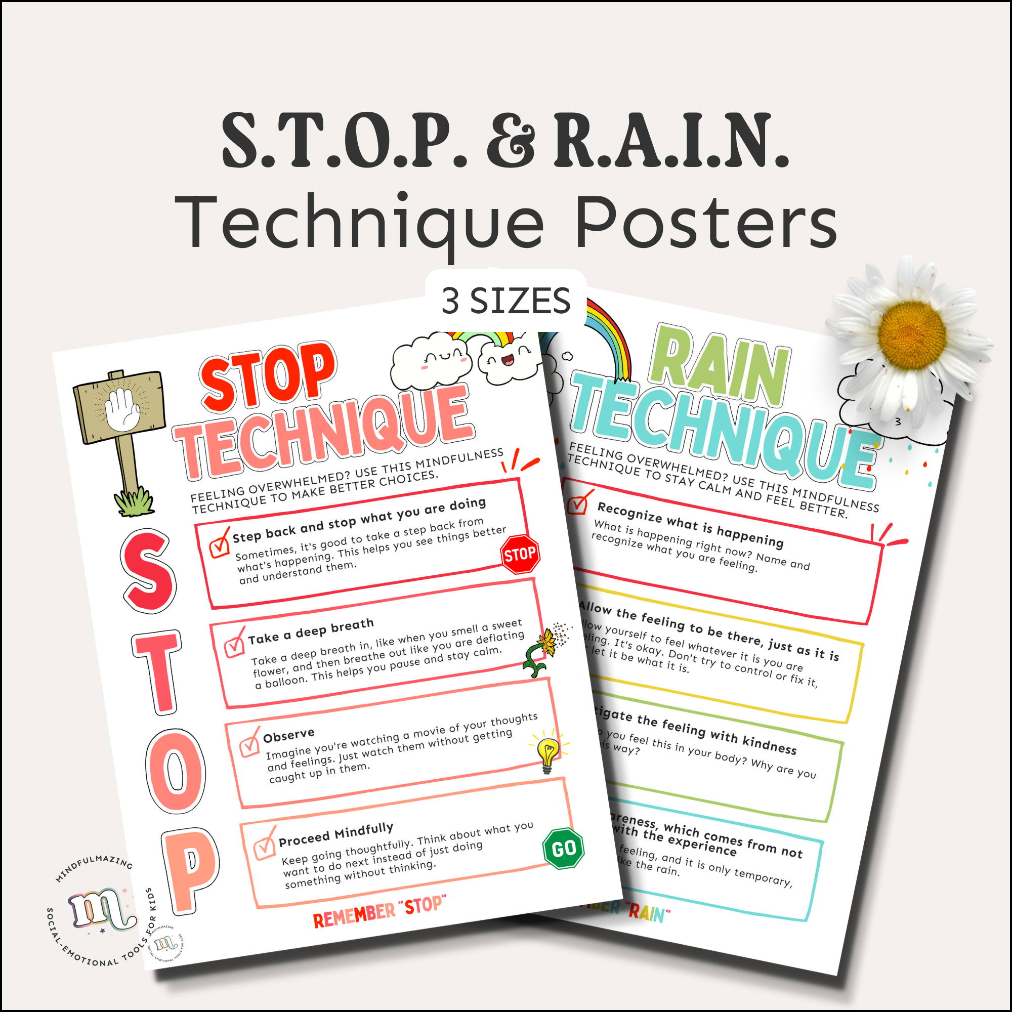 STOP & Rain Technique Posters