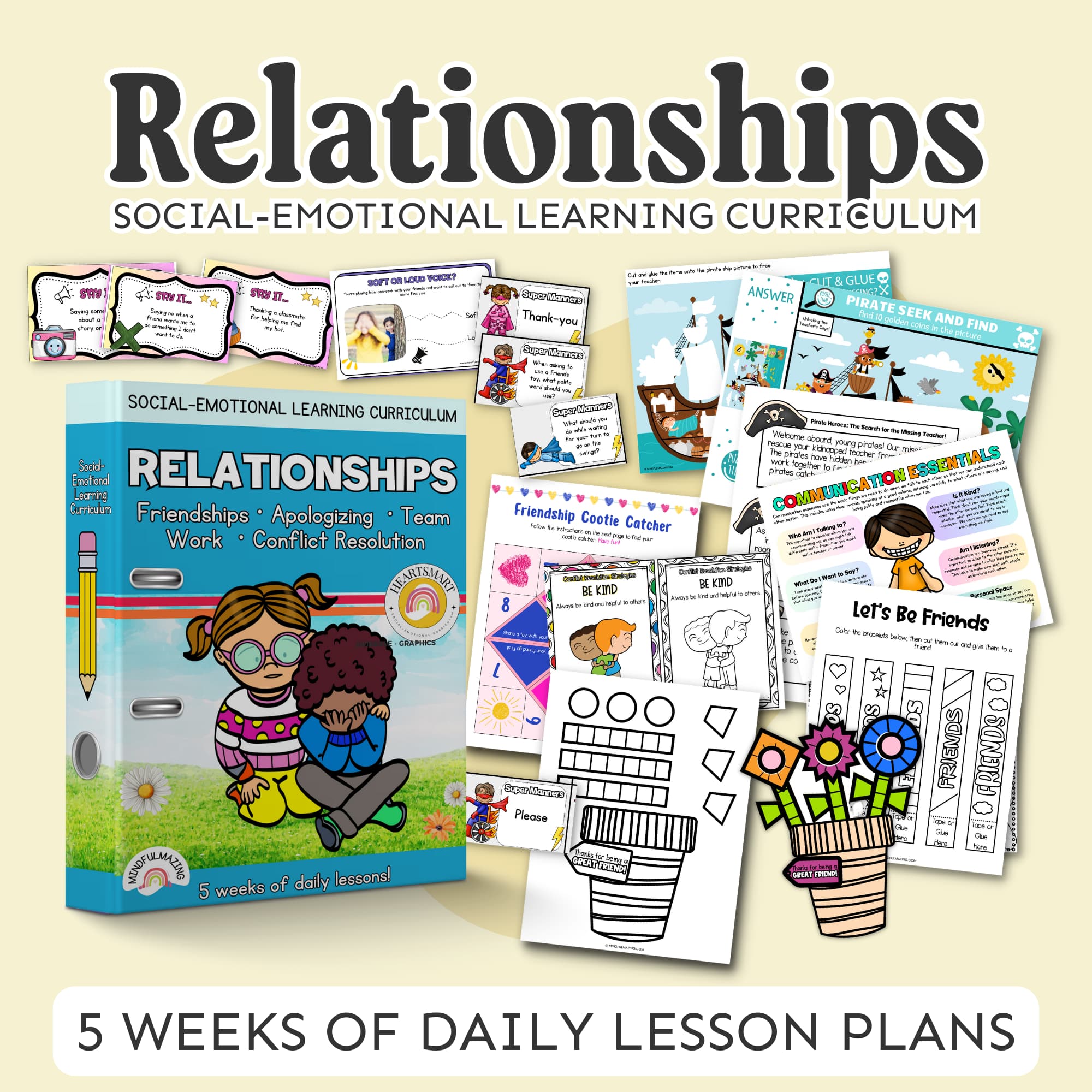 Relationships Social-Emotional Learning Unit (ages 3 - 8)