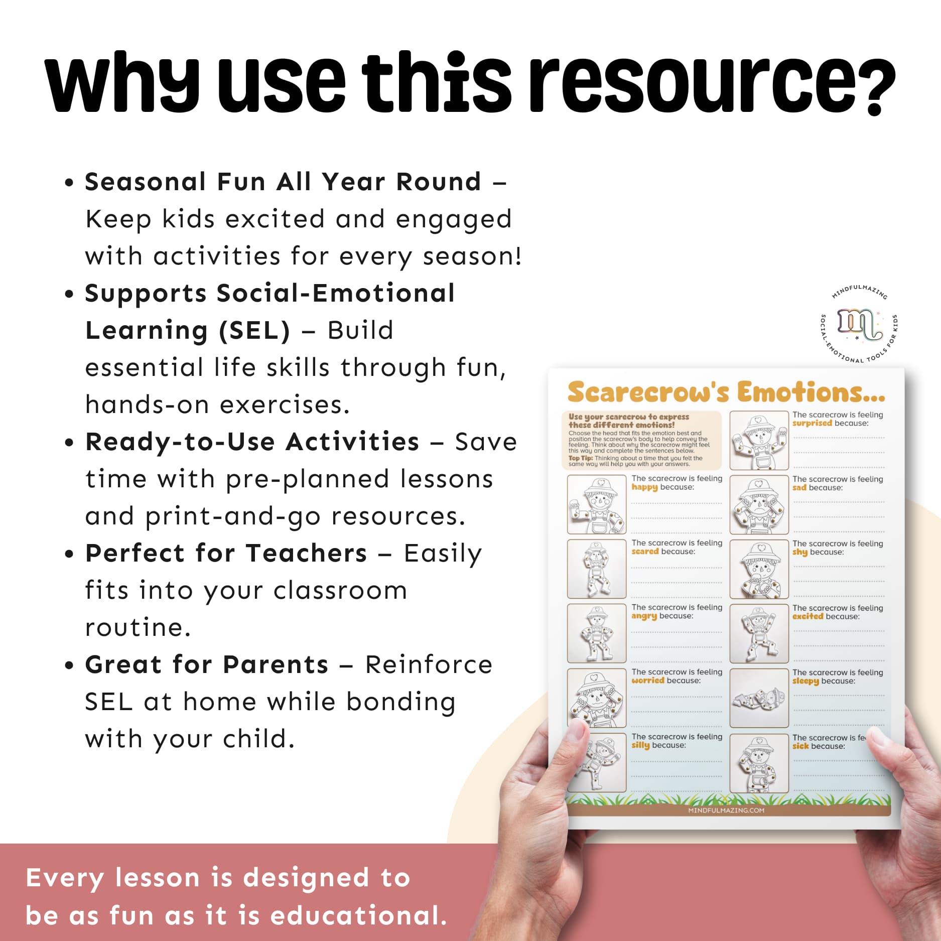 Seasonal Giant Social Emotional Learning Activities Bundle