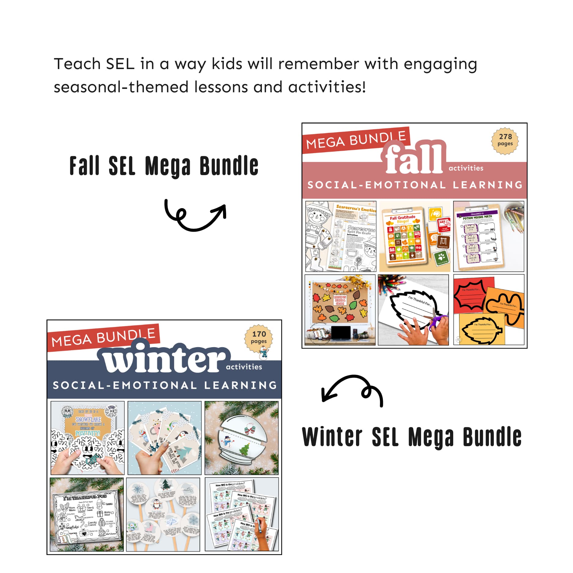 Seasonal Giant Social Emotional Learning Activities Bundle