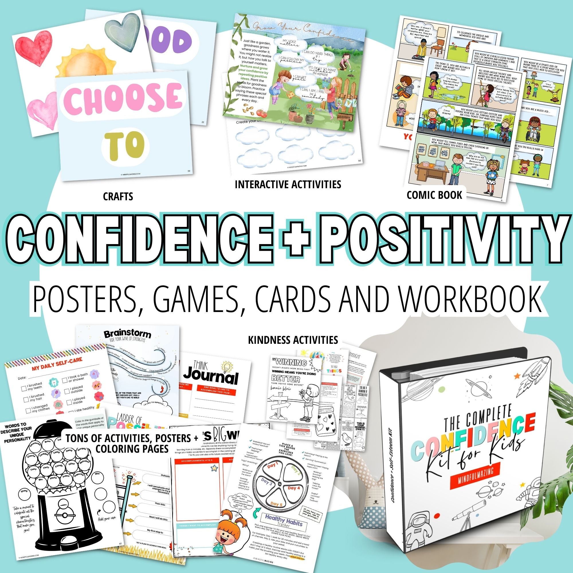 Confidence + Positivity Kit for Kids (Ages 5 to 11)