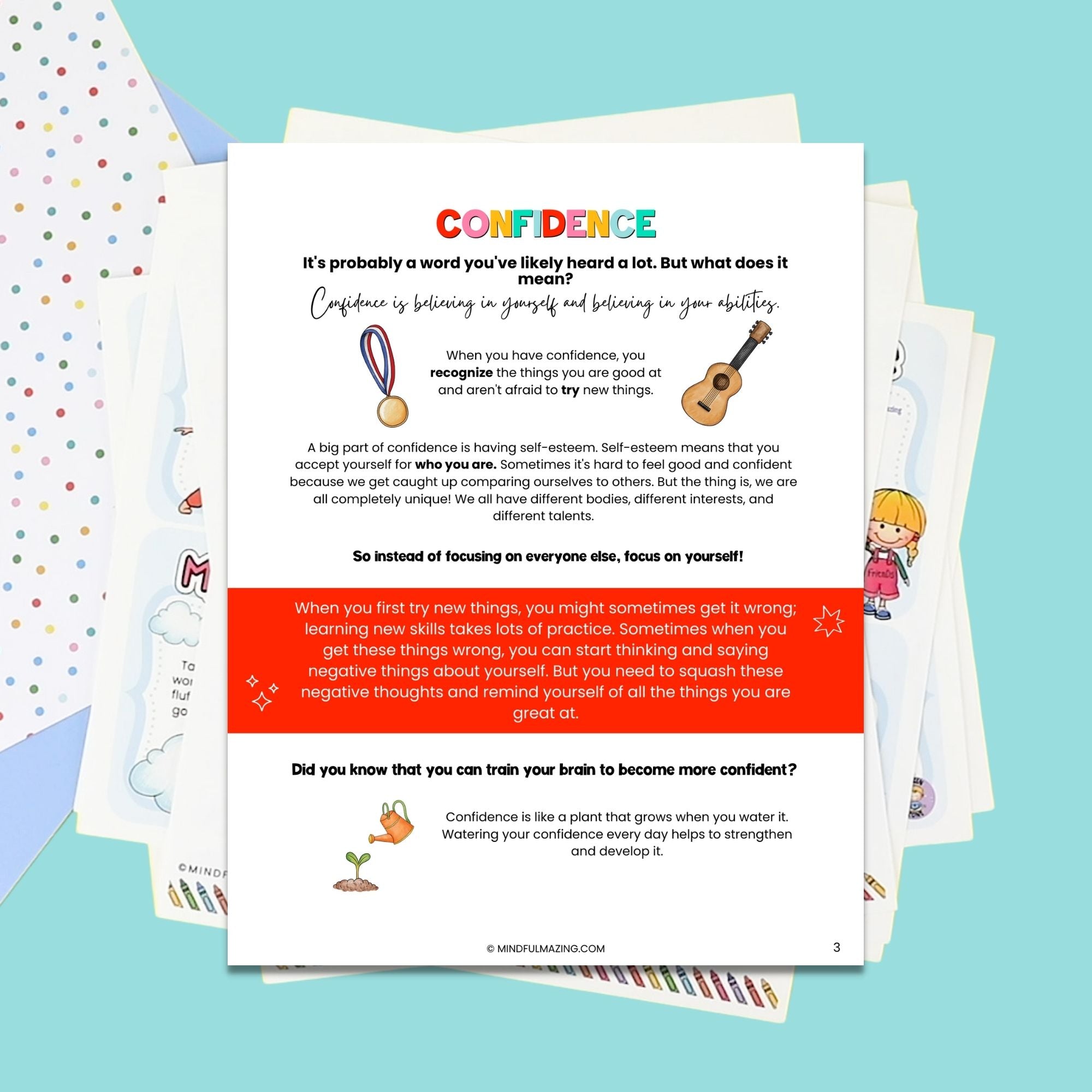 Confidence + Positivity Kit for Kids (Ages 5 to 11)