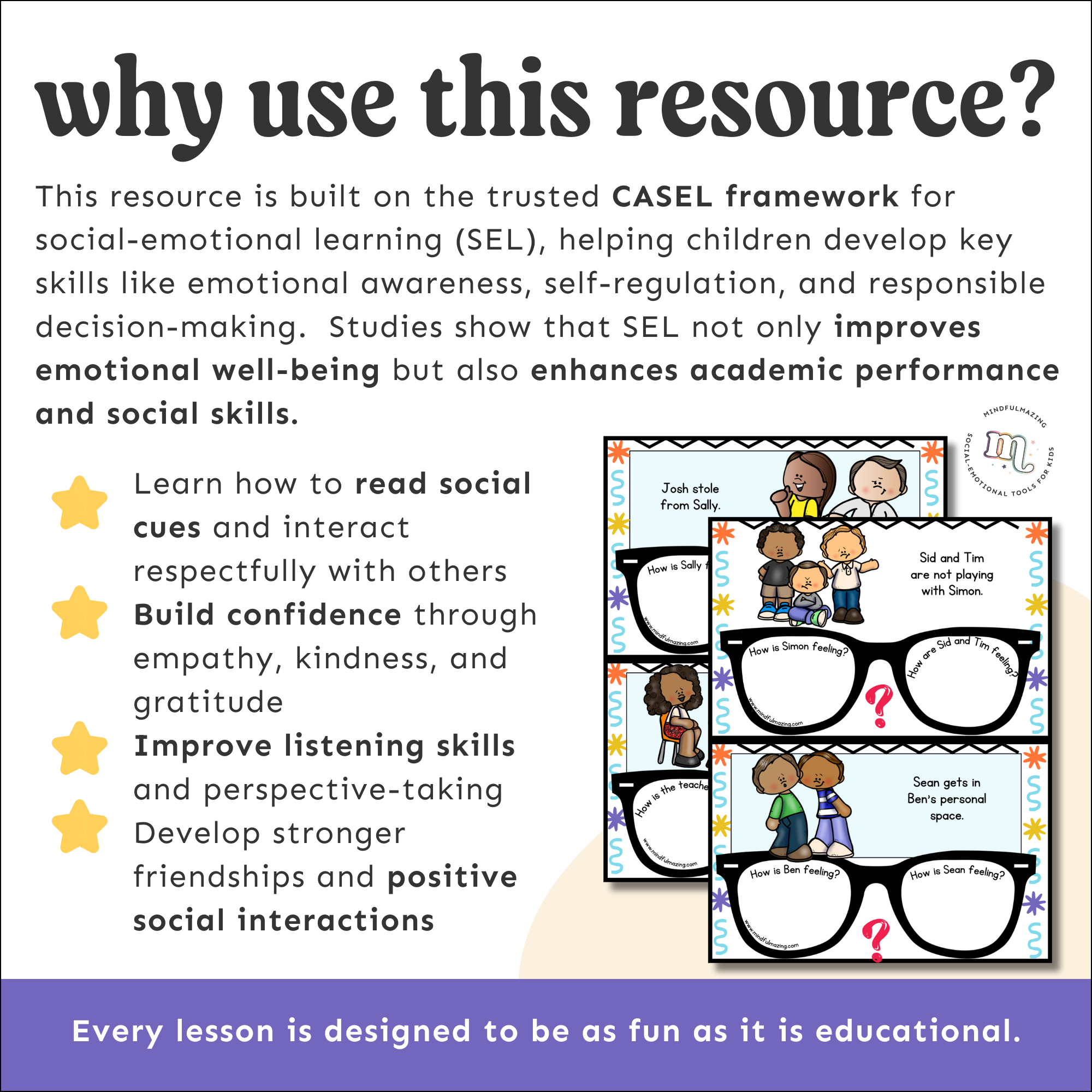 Social Skills Social-Emotional Learning Unit (ages 3 - 8)