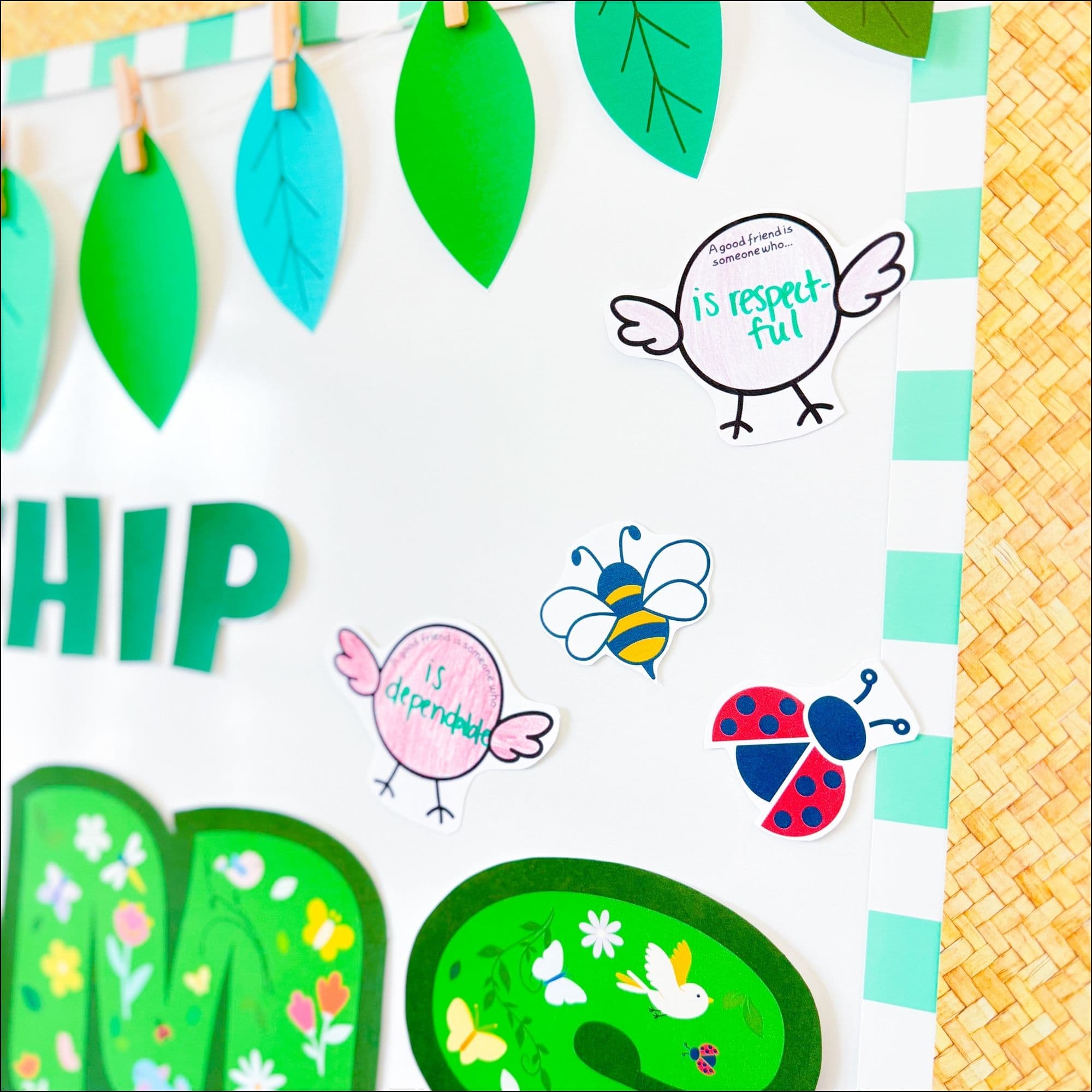 Friendship Bulletin Board Lesson and Activity