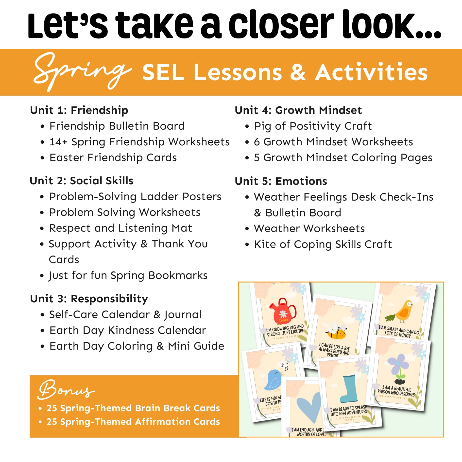 Seasonal Giant Social Emotional Learning Activities Bundle