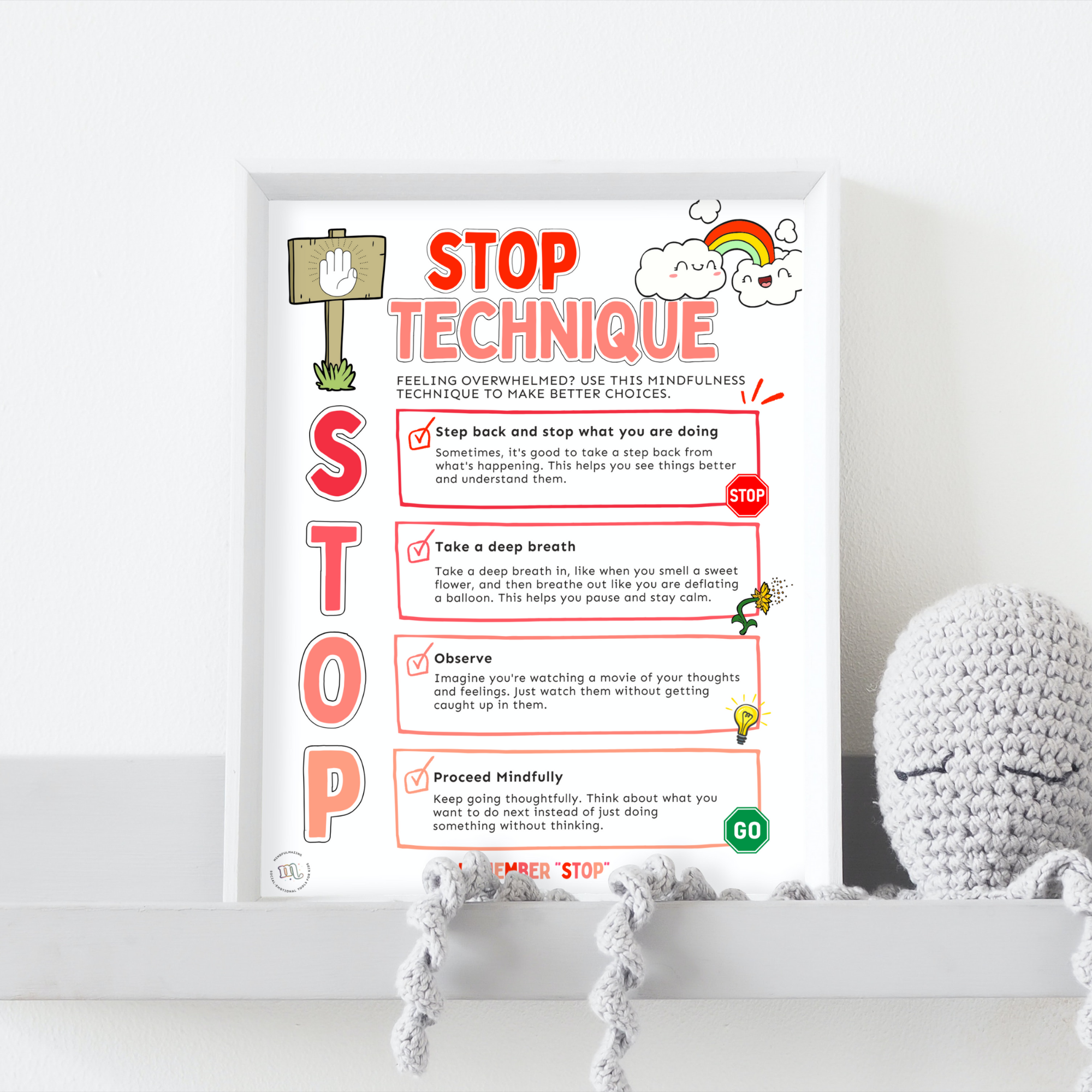 STOP & Rain Technique Posters
