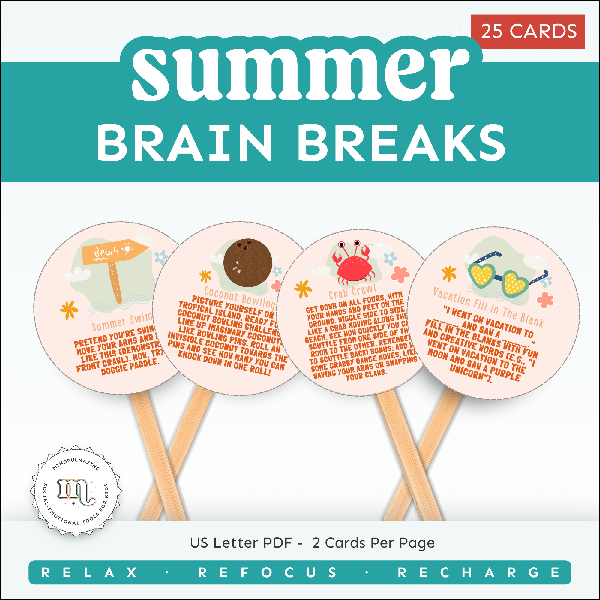 Summer-themed Brain Breaks