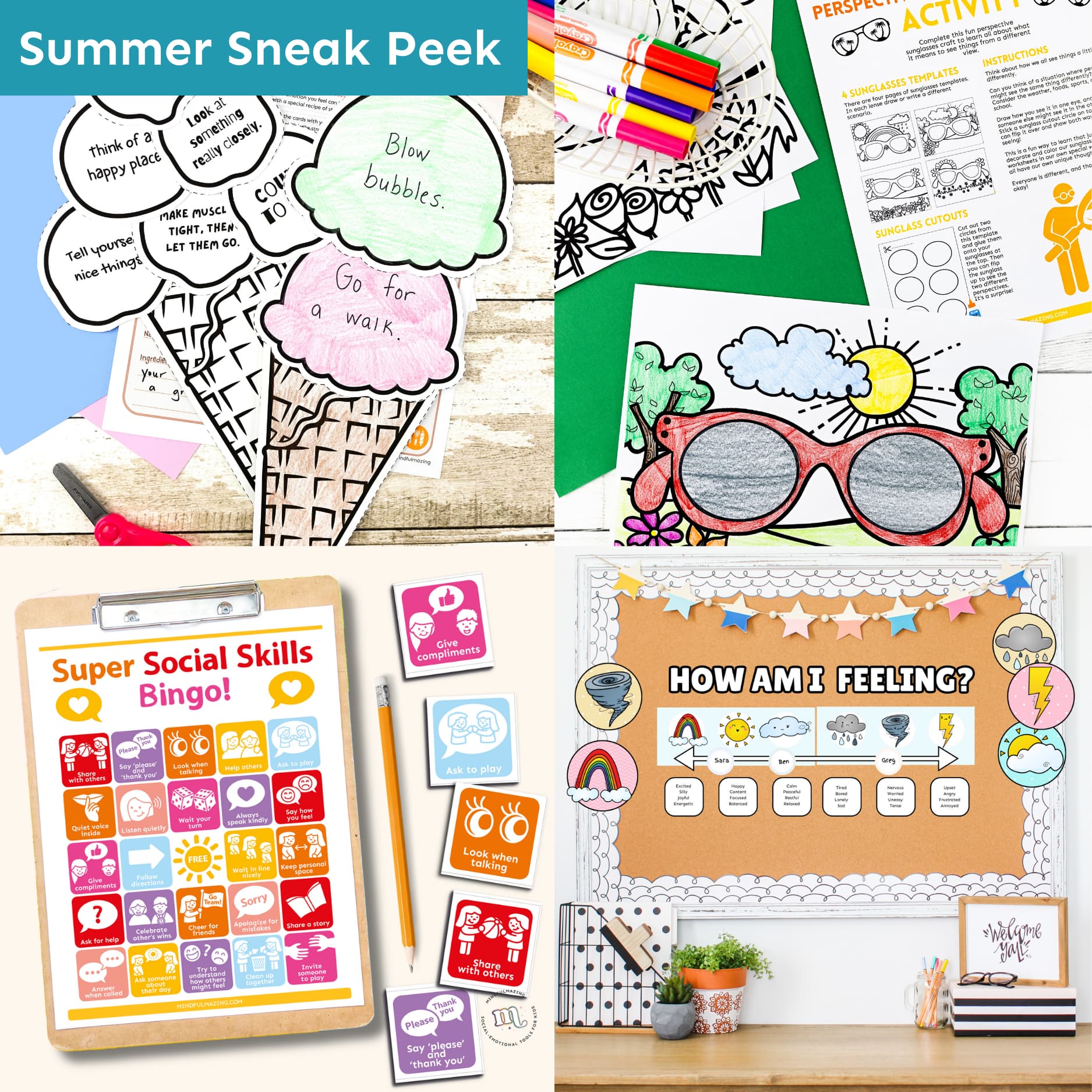 Seasonal Giant Social Emotional Learning Activities Bundle