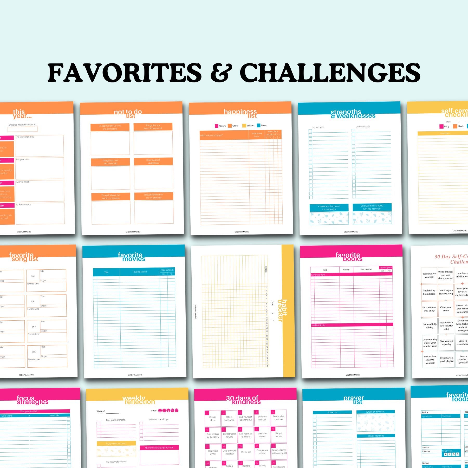 Teenage Growth Mindset Kit & Planner