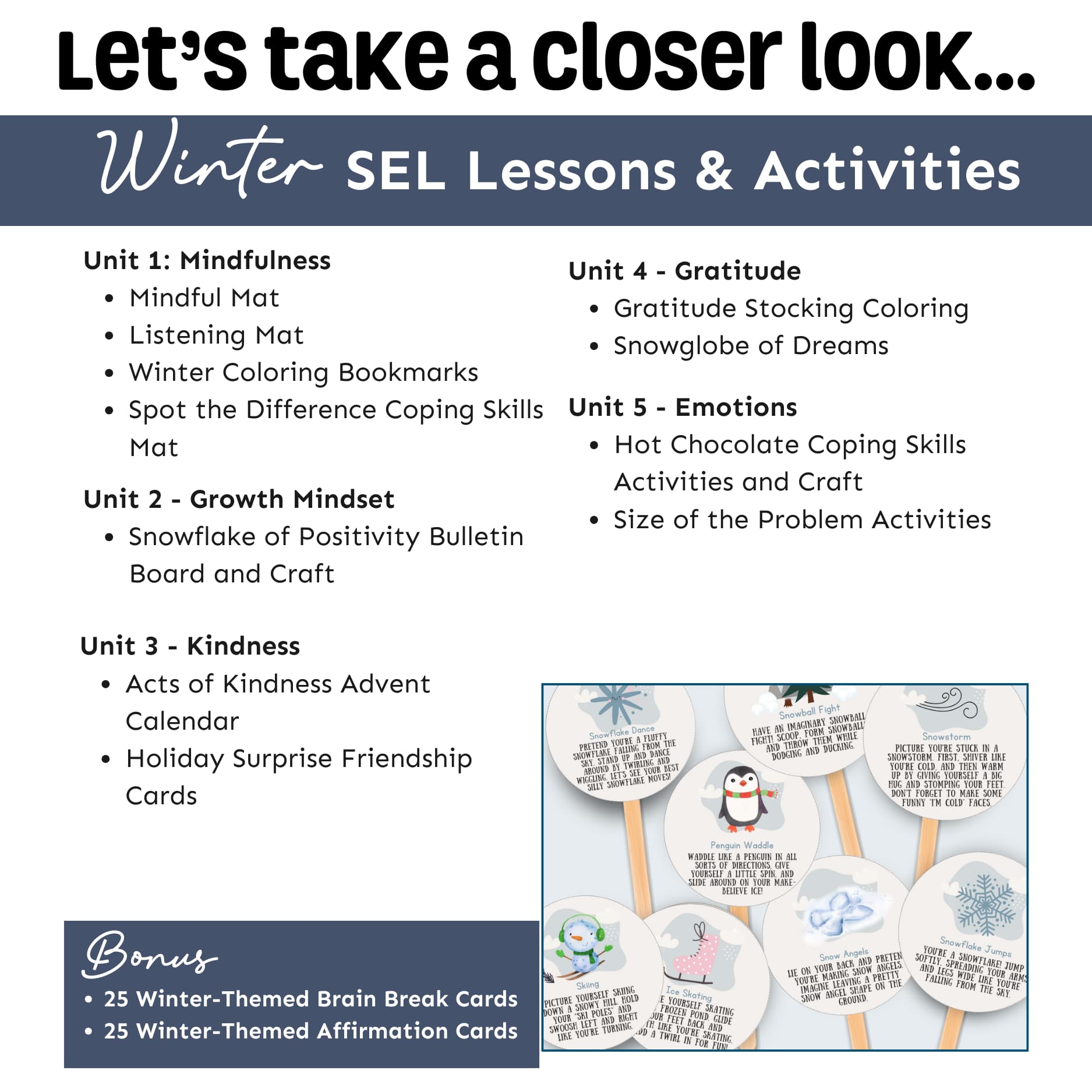 Seasonal Giant Social Emotional Learning Activities Bundle