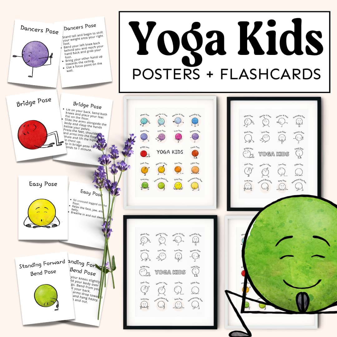 Yoga Kids Poster & Flashcards