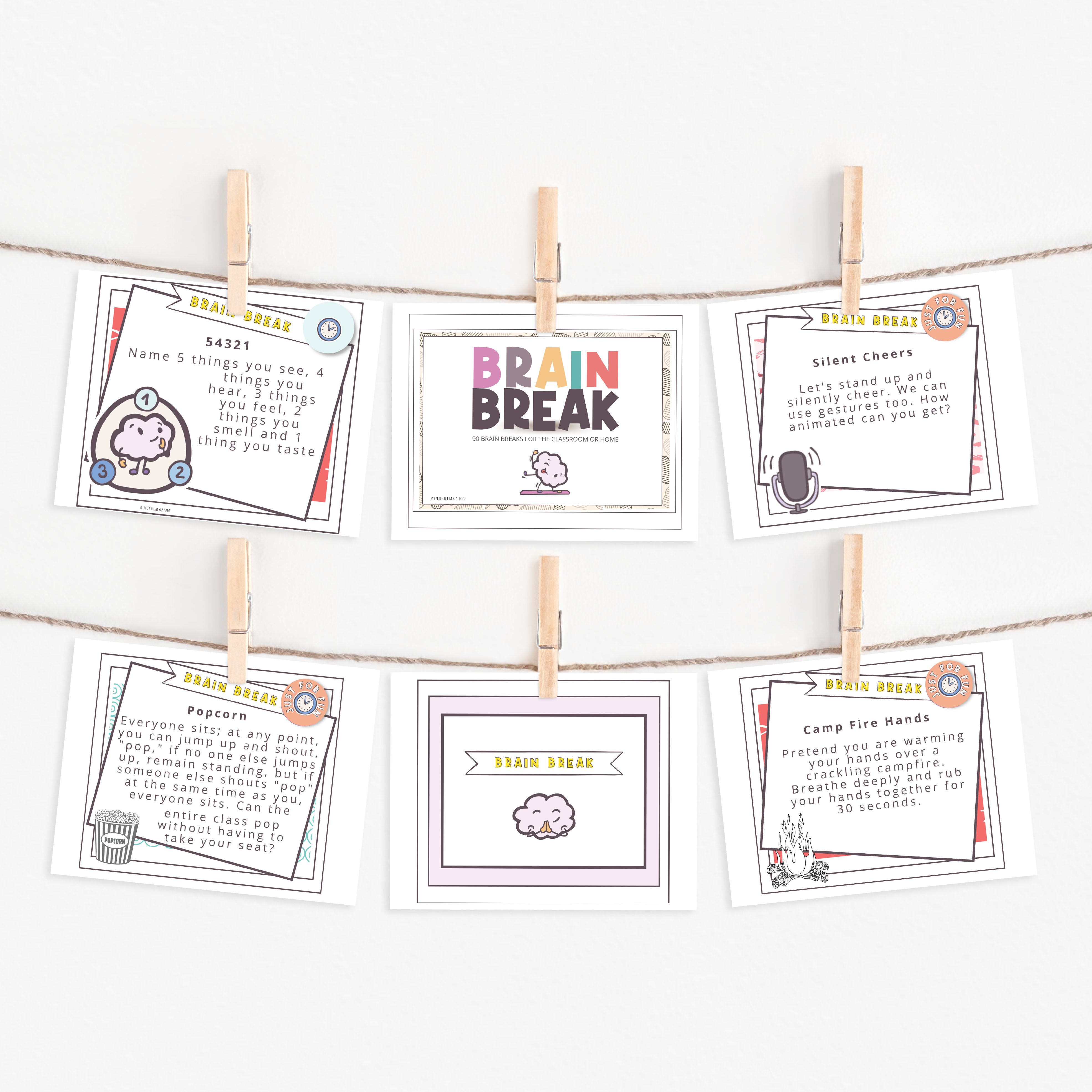 Brain Break Cards for Kids PDF
