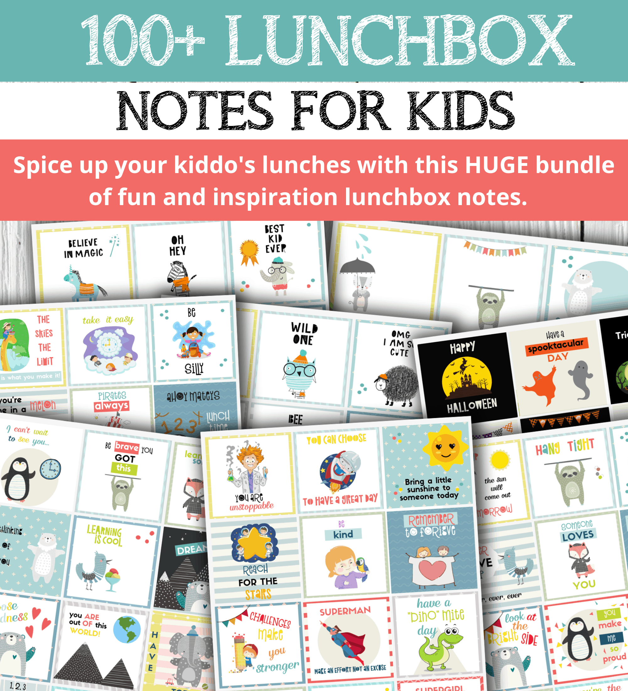 100+ Lunchbox Notes For Kids (PDF)