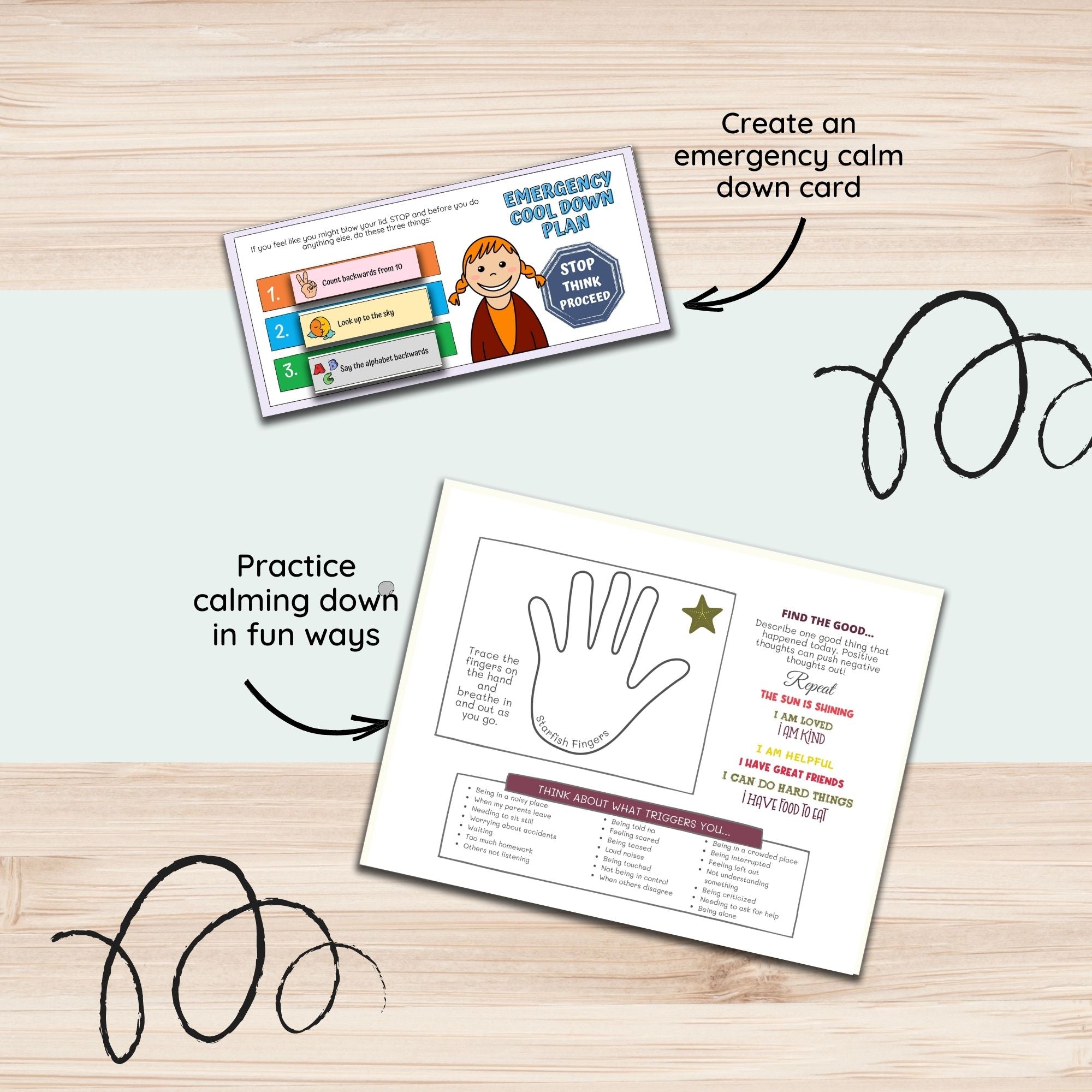 Calming Corner Lapboard PDF (ages 3-10)