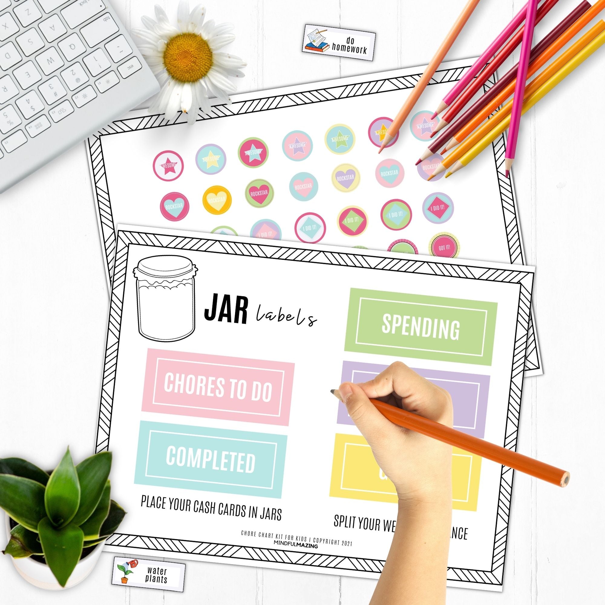 Chore Chart Bundle for Kids PDF (ages 2-10)