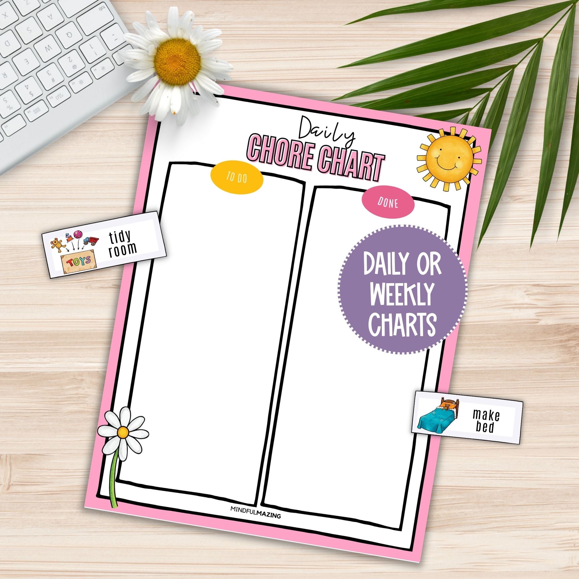 Chore Chart Bundle for Kids PDF (ages 2-10)