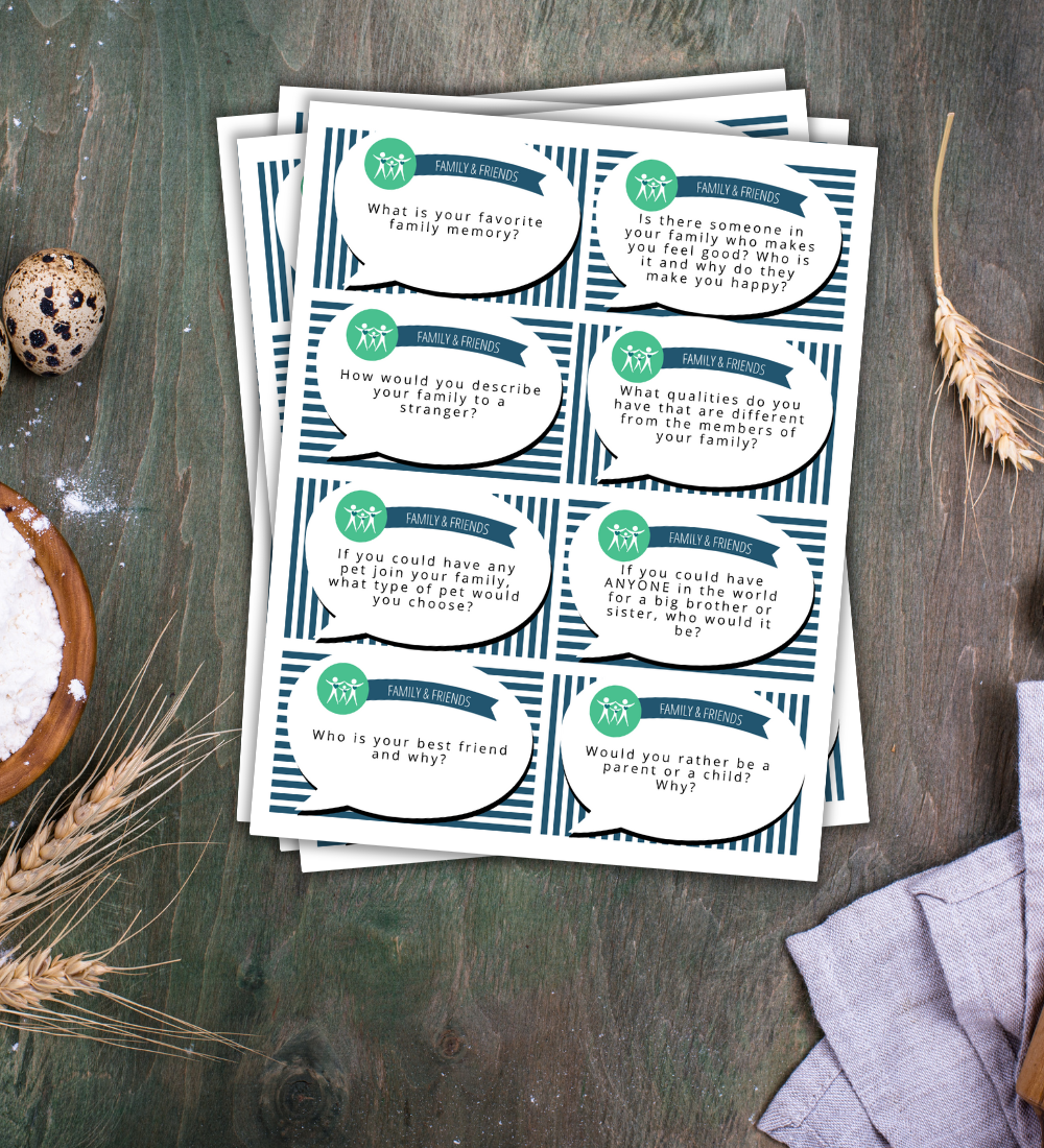 Family Conversation Starters PDF (all ages)