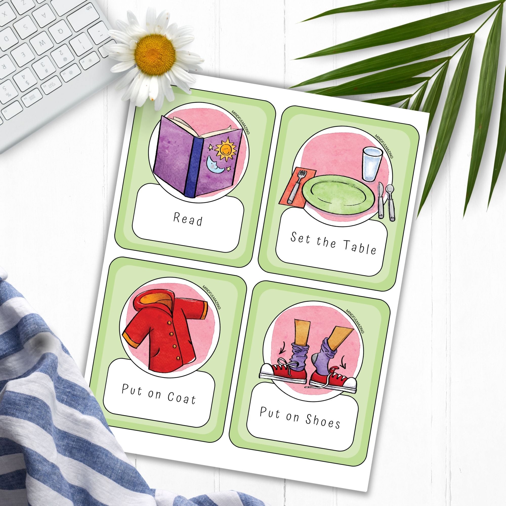 Chore and Routine Cards for Kids PDF (ages 2-10)