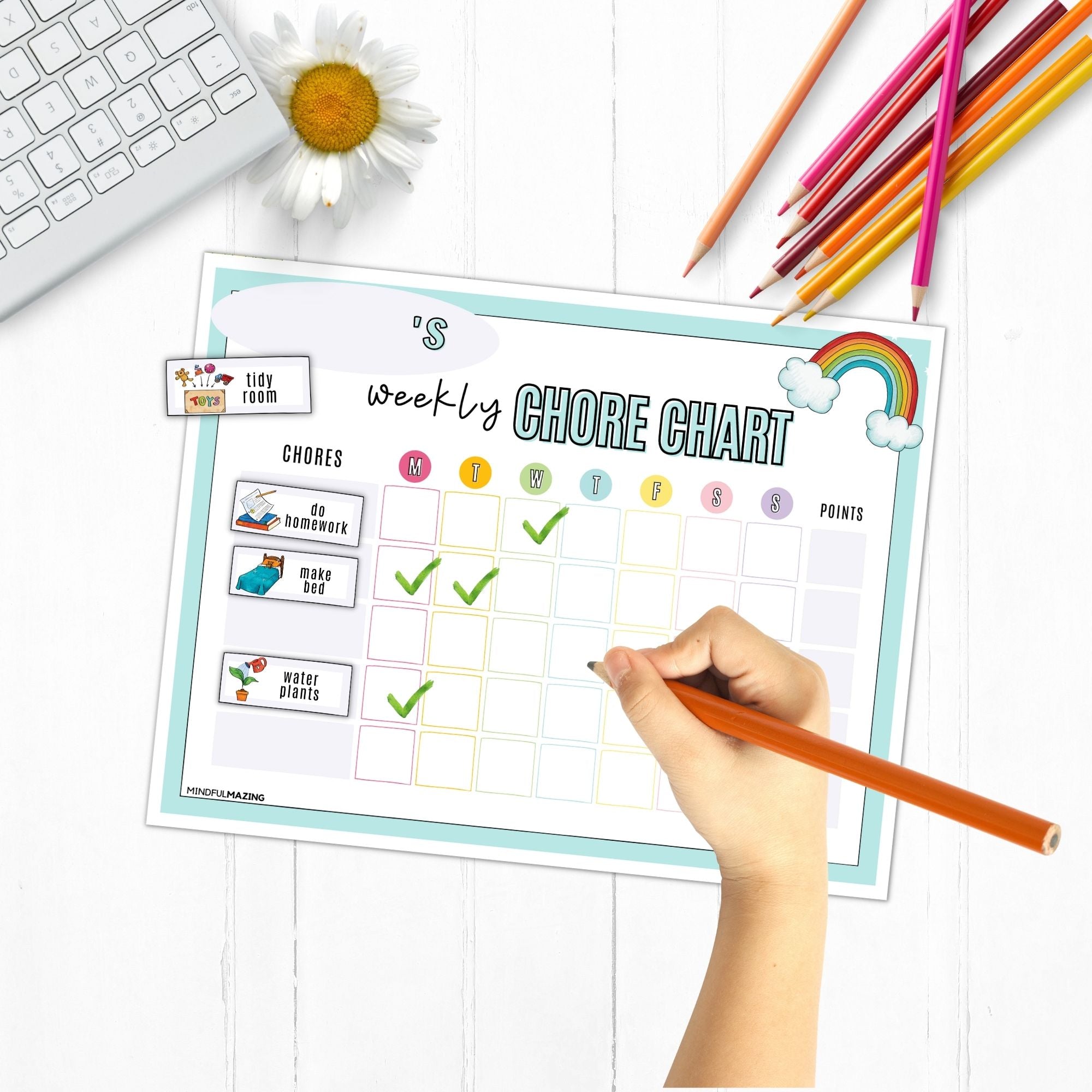 Chore Chart Bundle for Kids PDF (ages 2-10)