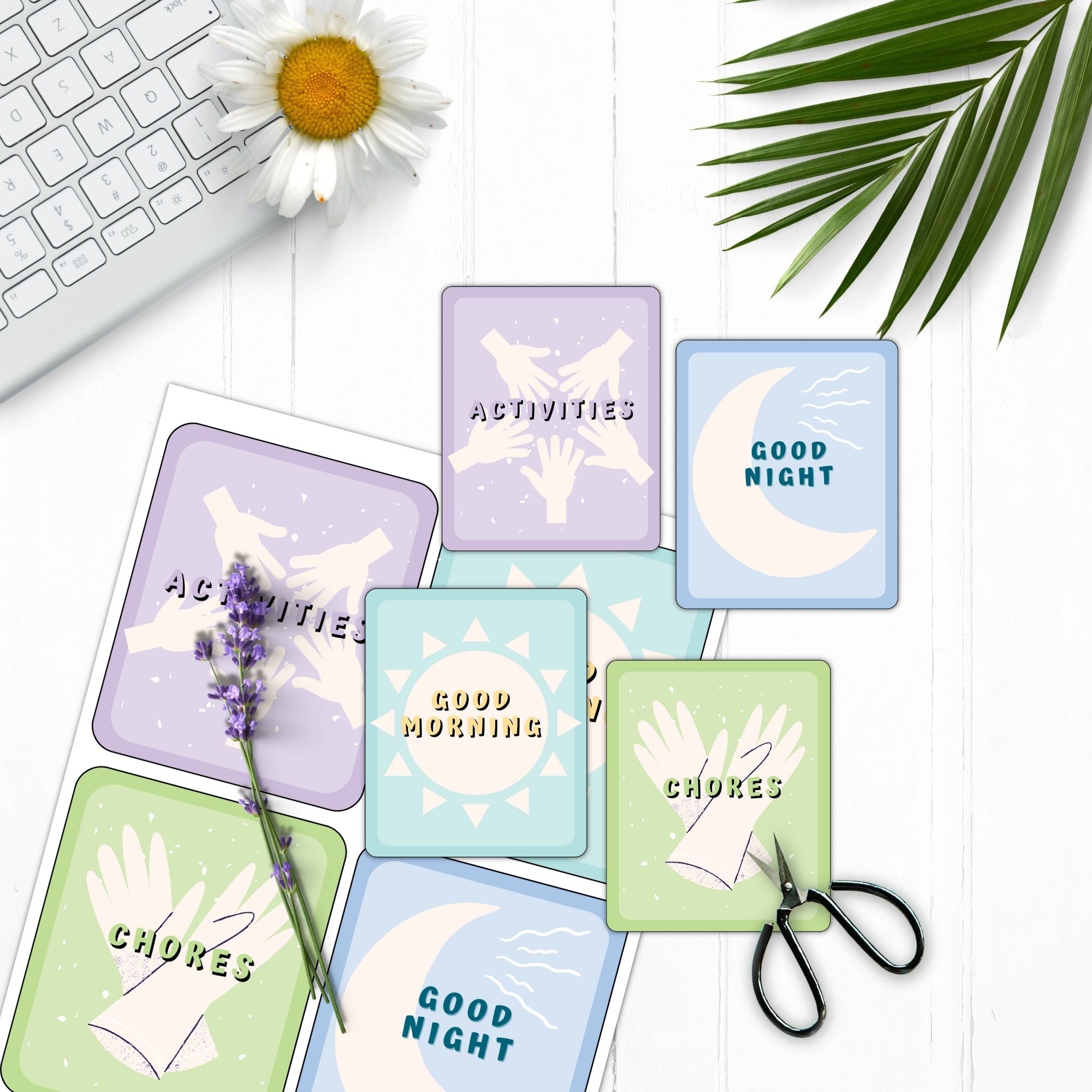 Chore and Routine Cards for Kids PDF (ages 2-10)