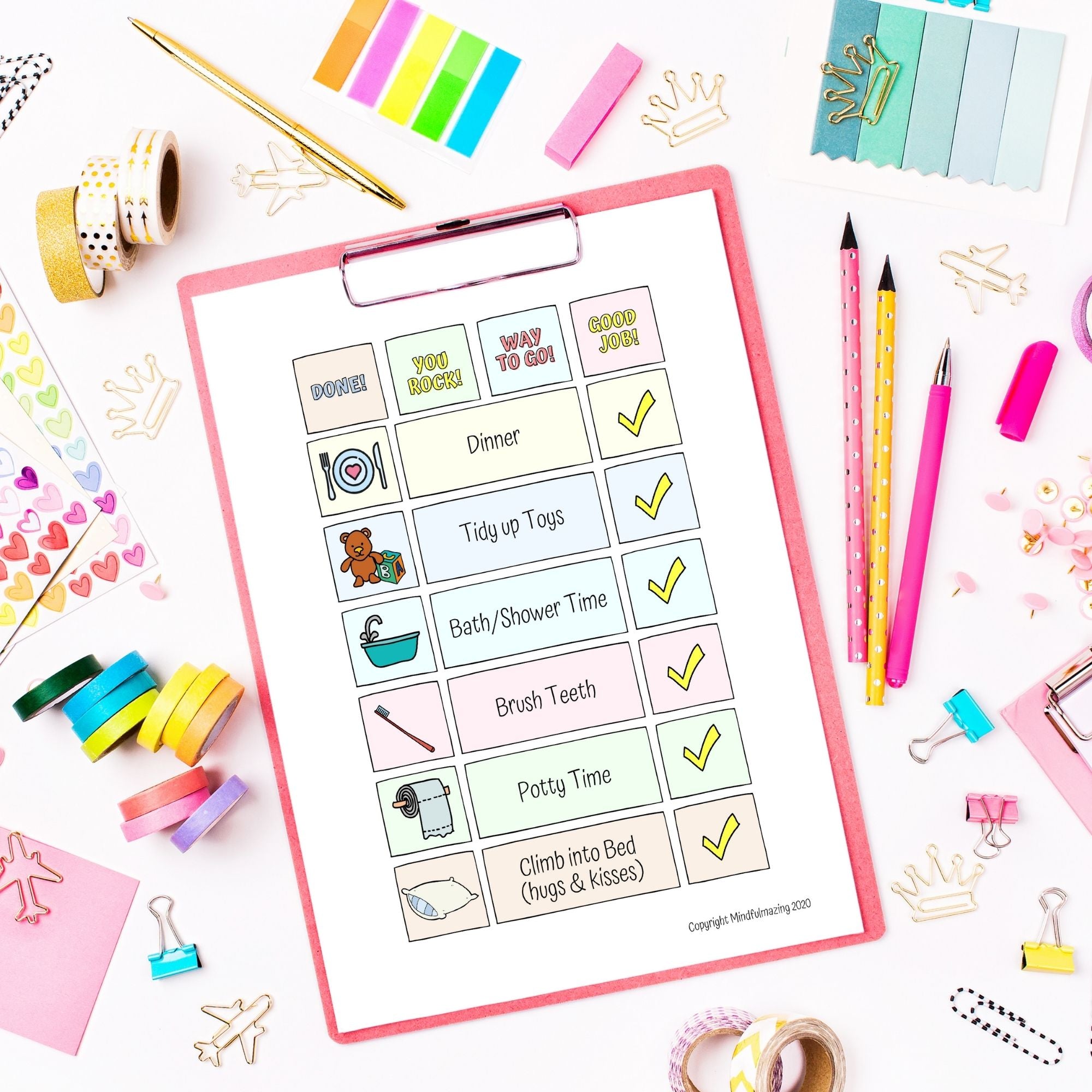 Routine Charts For Kids PDF (ages 2-10)