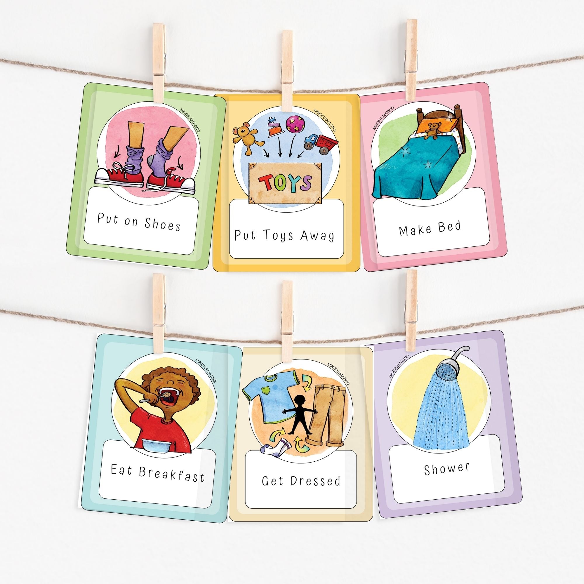 Chore and Routine Cards for Kids PDF (ages 2-10)