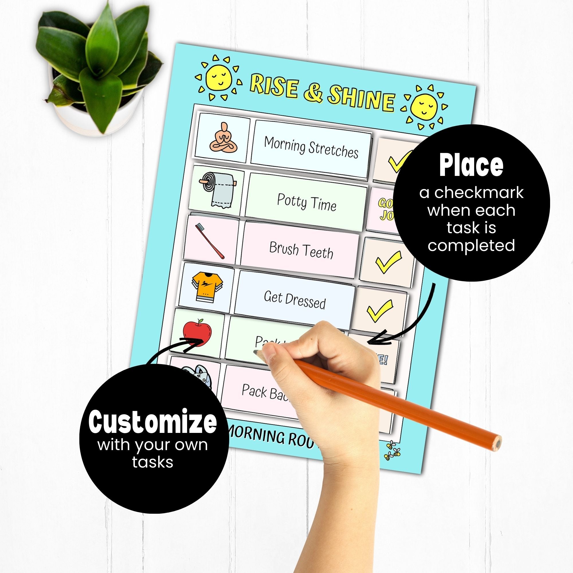 Routine Charts For Kids PDF (ages 2-10)