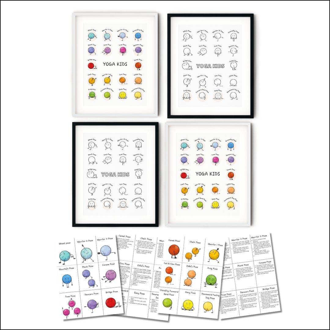 Yoga Kids Poster & Flashcards
