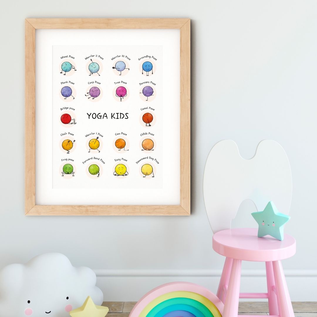 Yoga Kids Poster & Flashcards