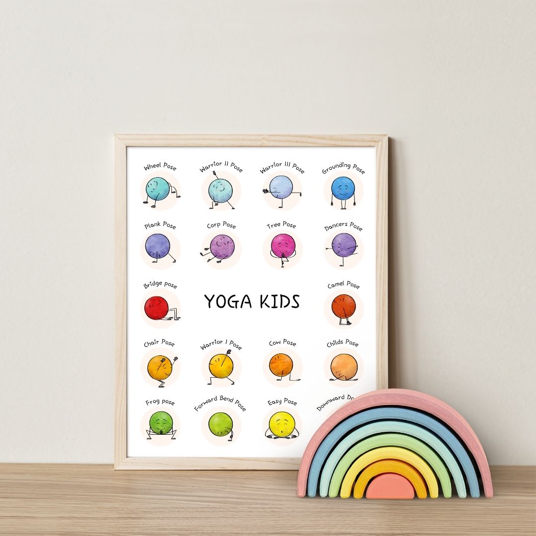 Yoga Kids Poster & Flashcards