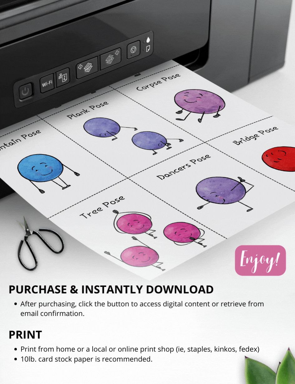 Yoga Kids Poster & Flashcards