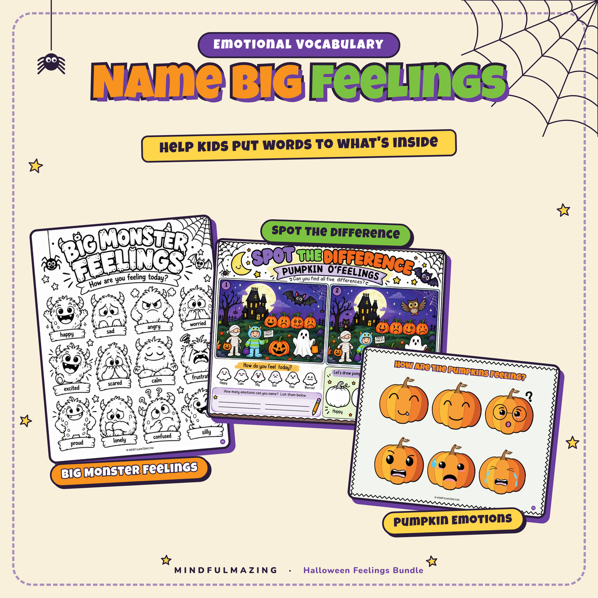 Halloween Feelings & Coping Skills Bundle
