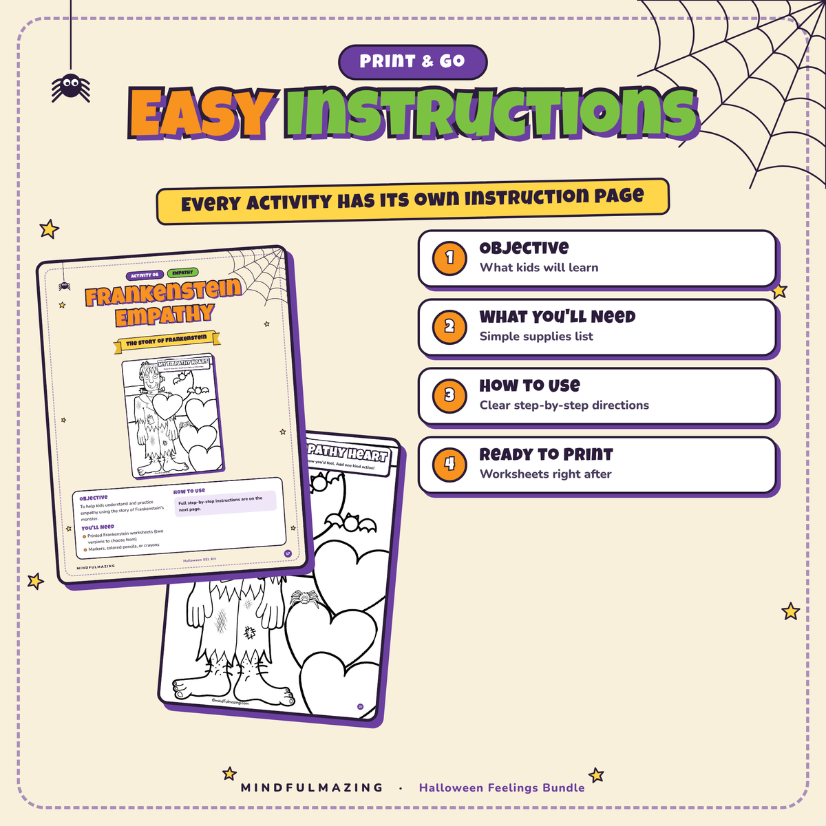 Halloween Feelings & Coping Skills Bundle