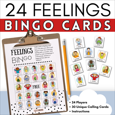 Feelings Bingo (PDF) Ages 3+