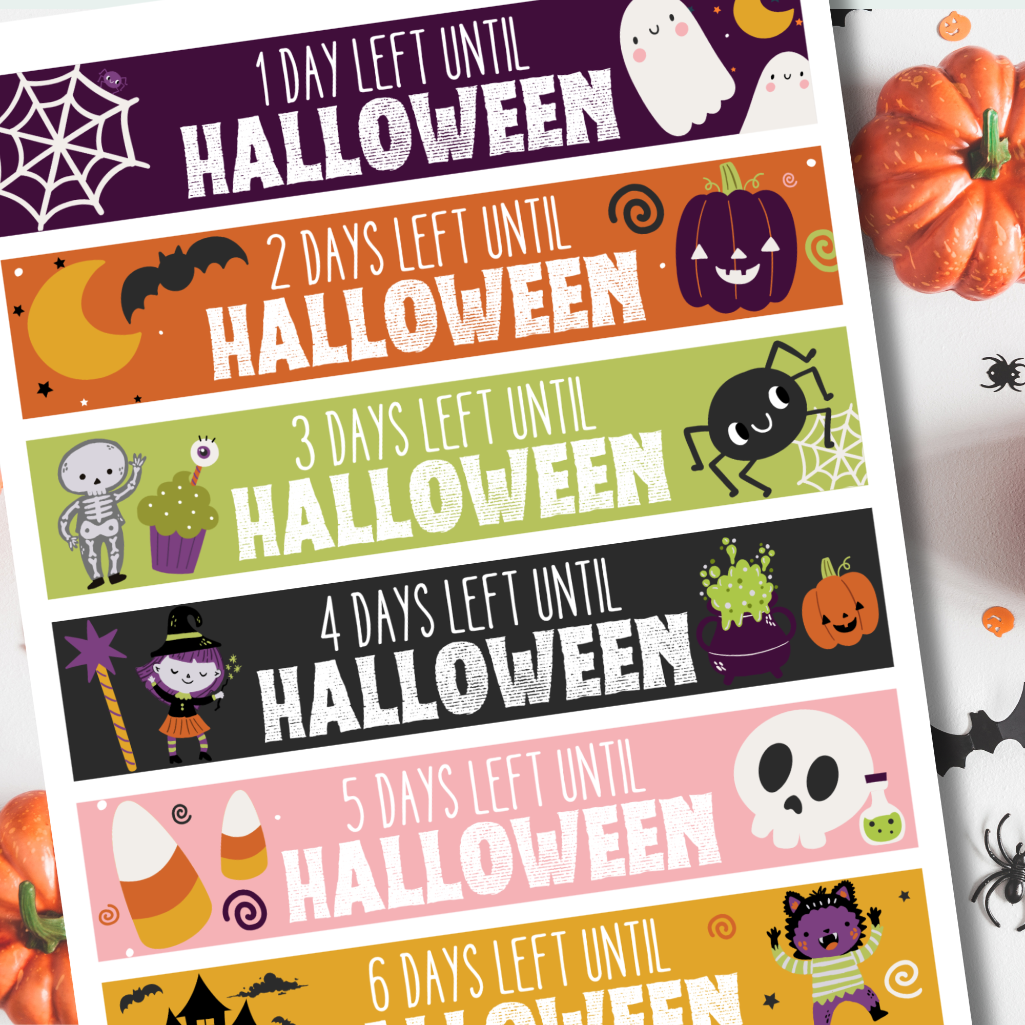 Halloween Countdown Paper Chain