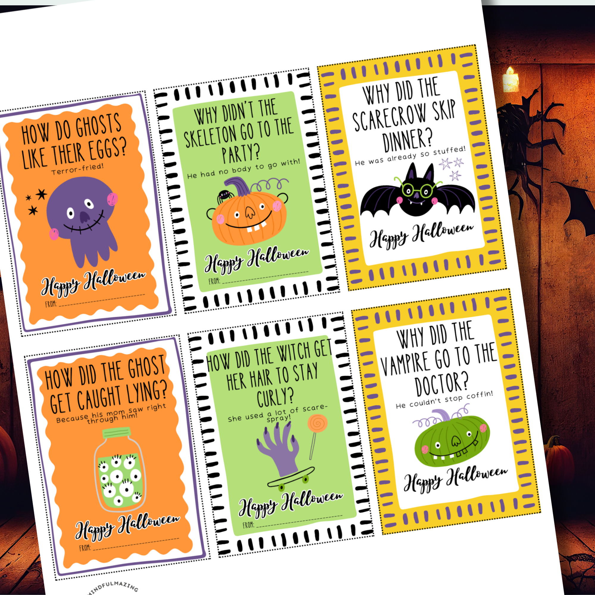 Halloween Joke Cards
