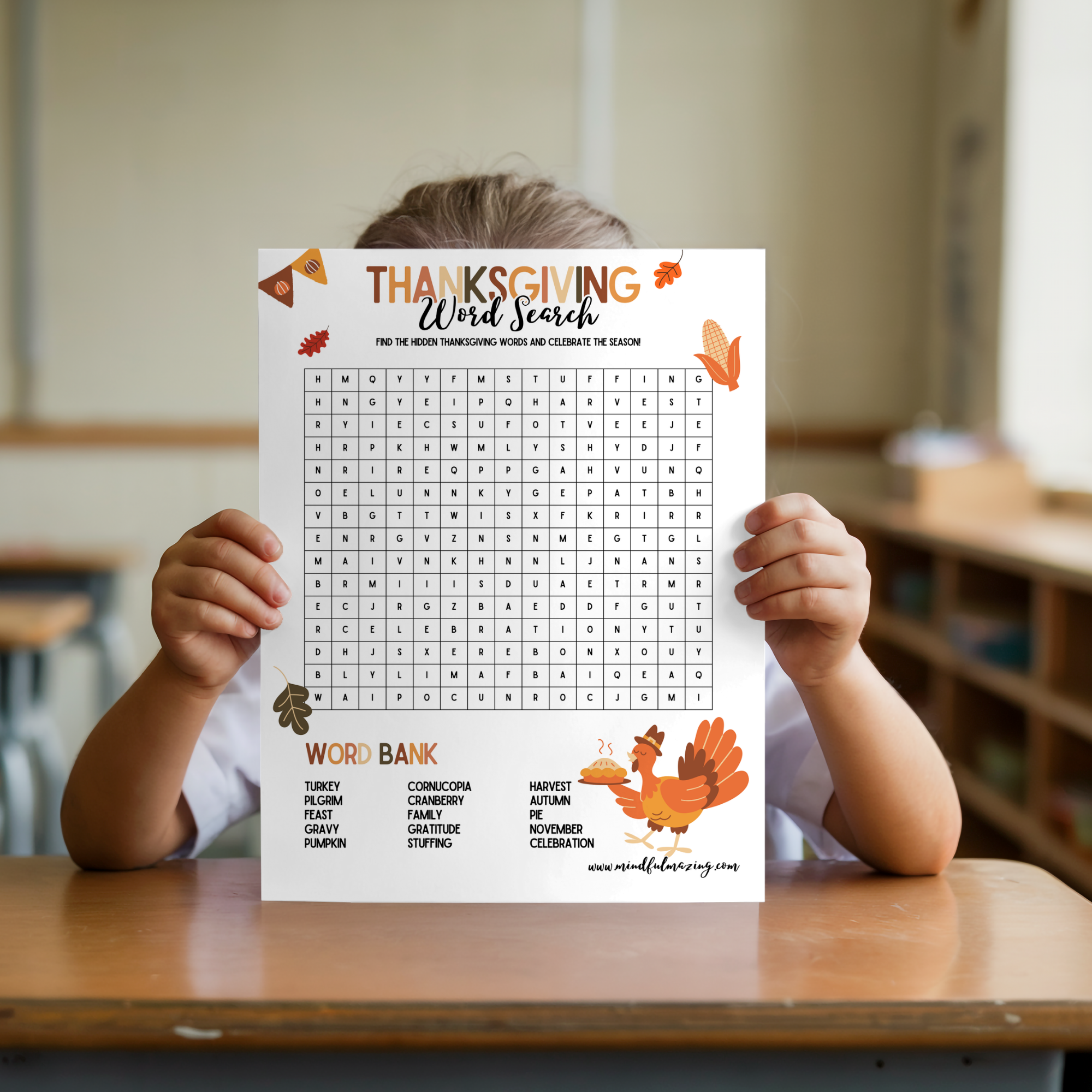 Thanksgiving Word Search