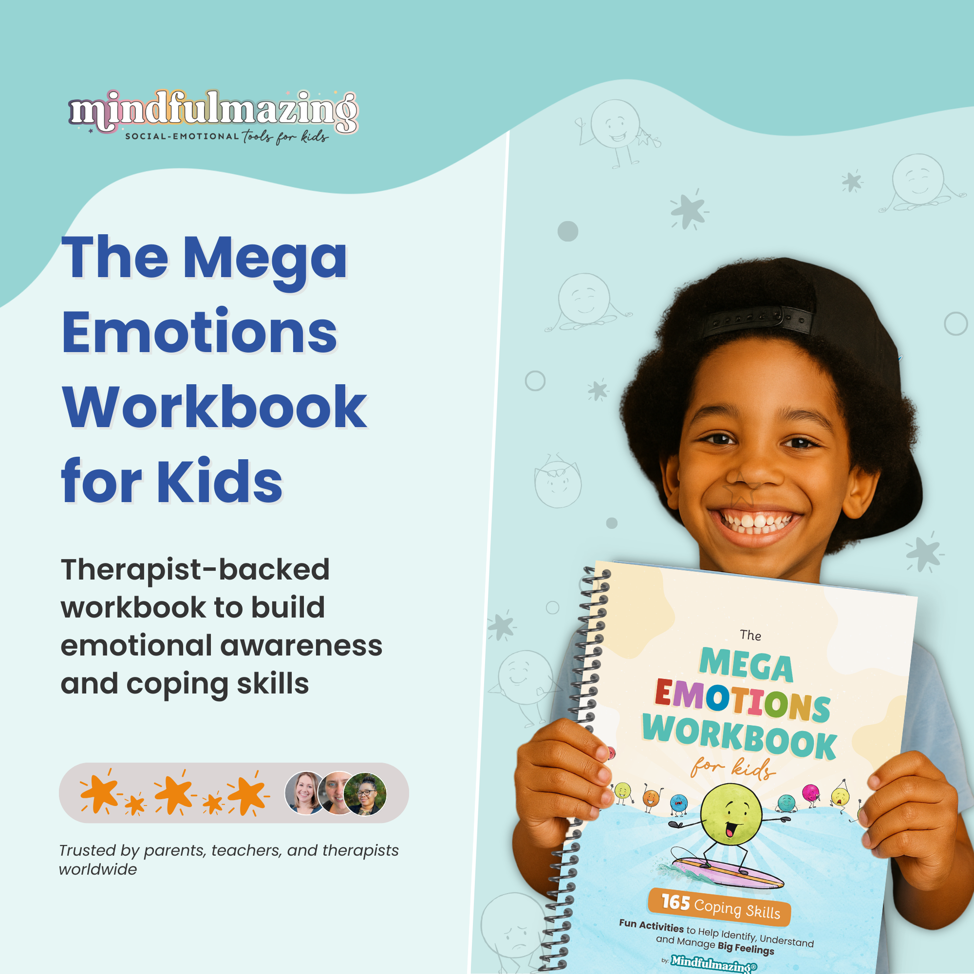 The Mega Emotions Workbook: Emotional Regulation Workbook for Kids (Ages 6–11)