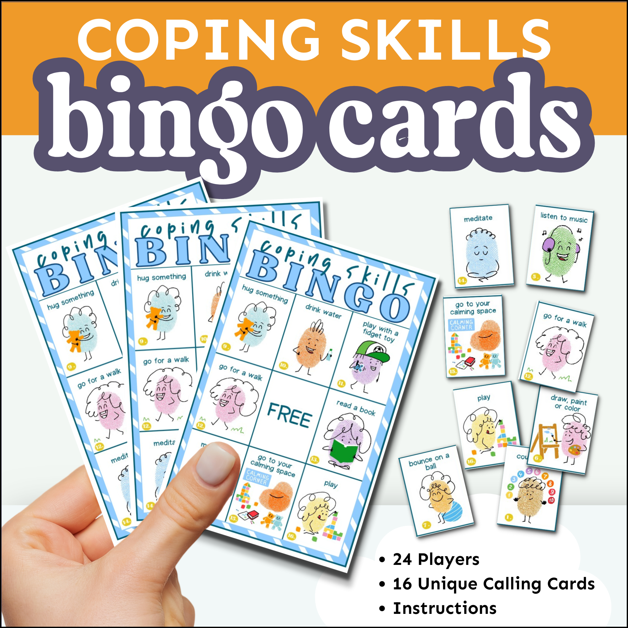 Coping Skills BINGO Game