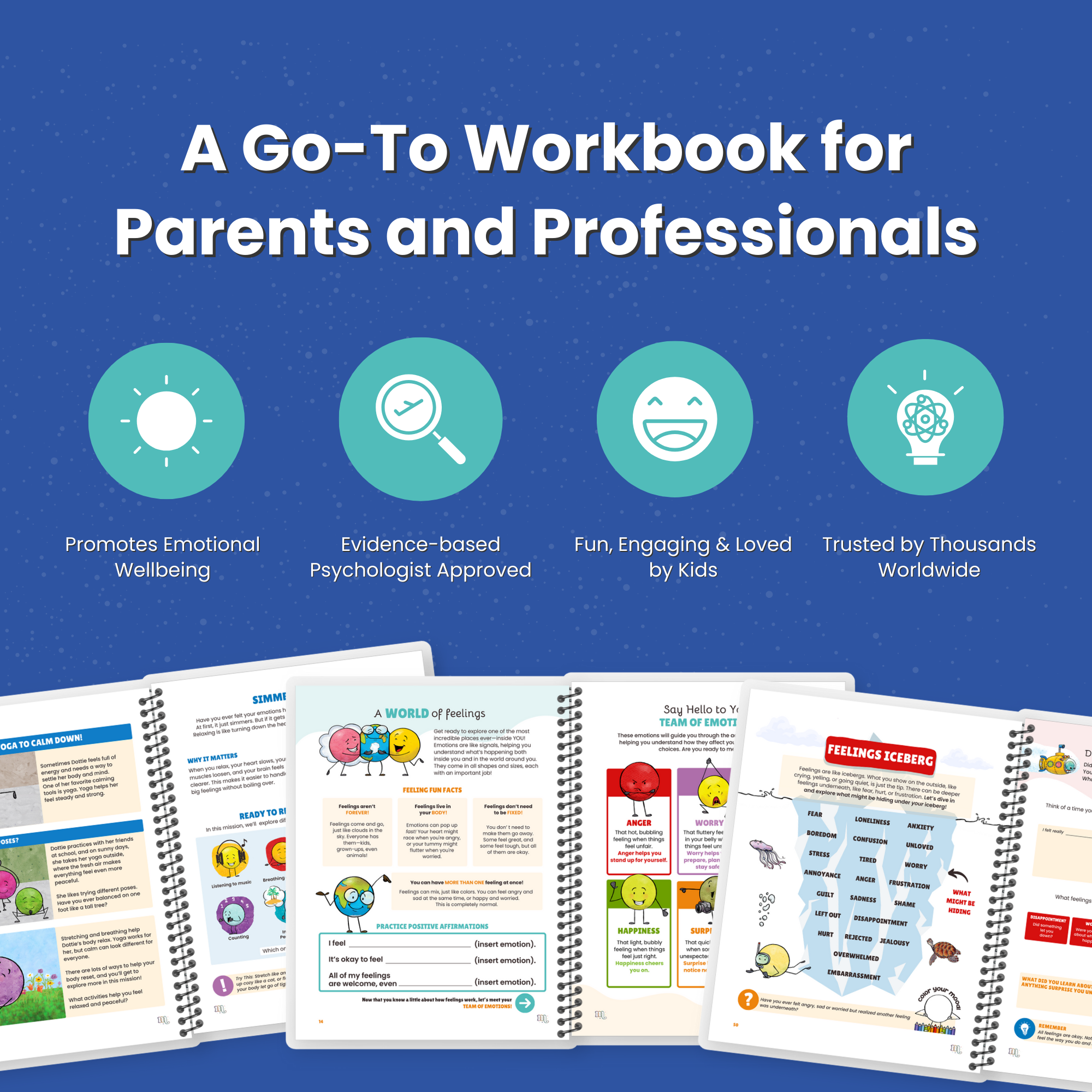 The Mega Emotions Workbook: Emotional Regulation Workbook for Kids (Ages 6–11)