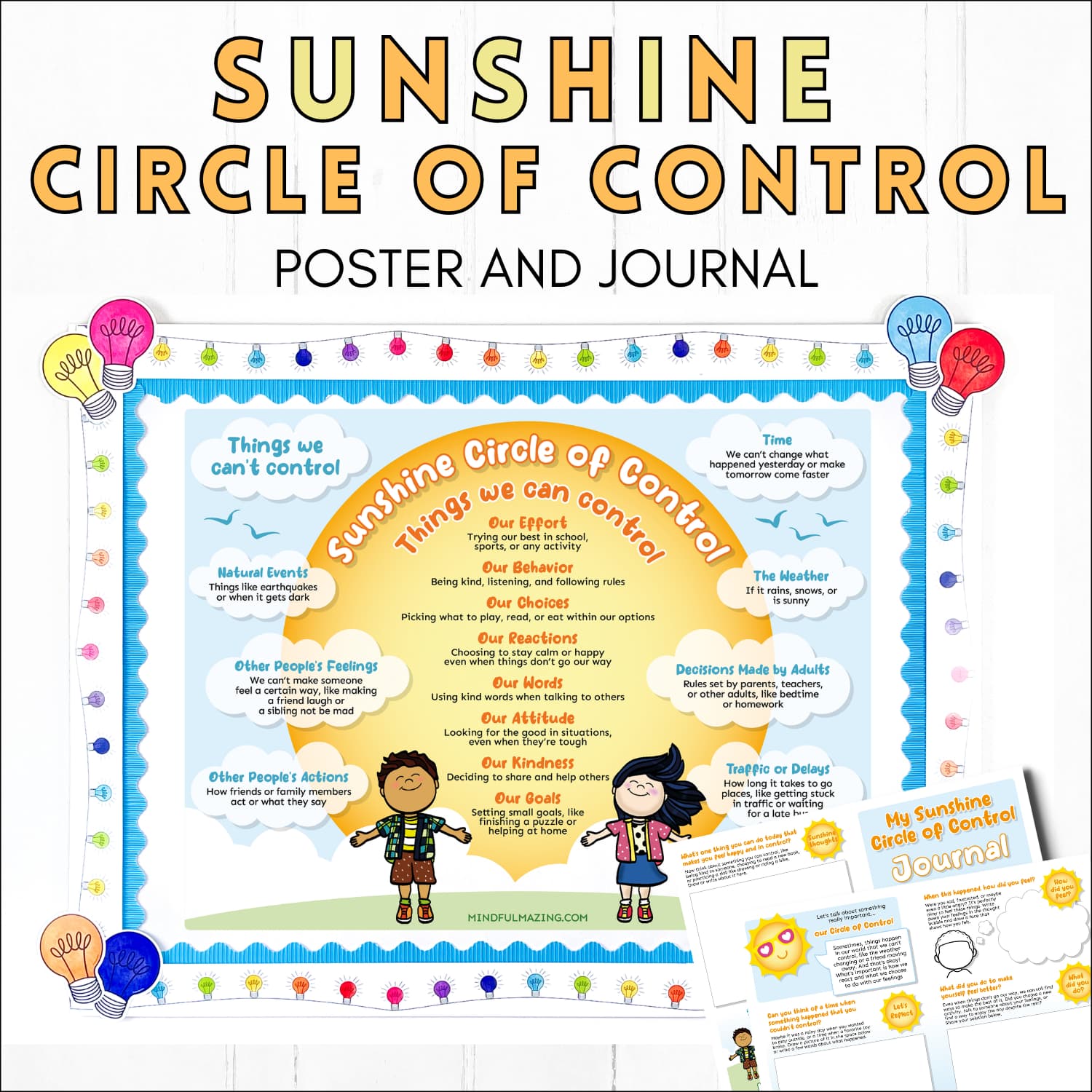 Sunshine Circle of Control Journal and Poster