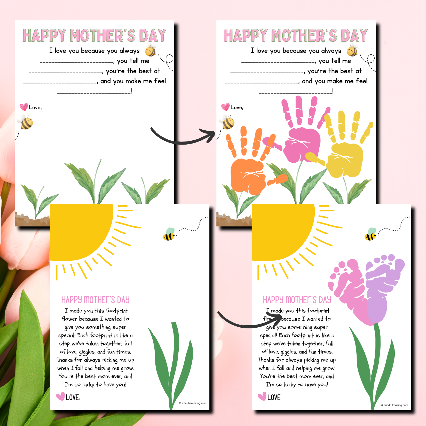 Mother’s Day Hand & Footprint Craft