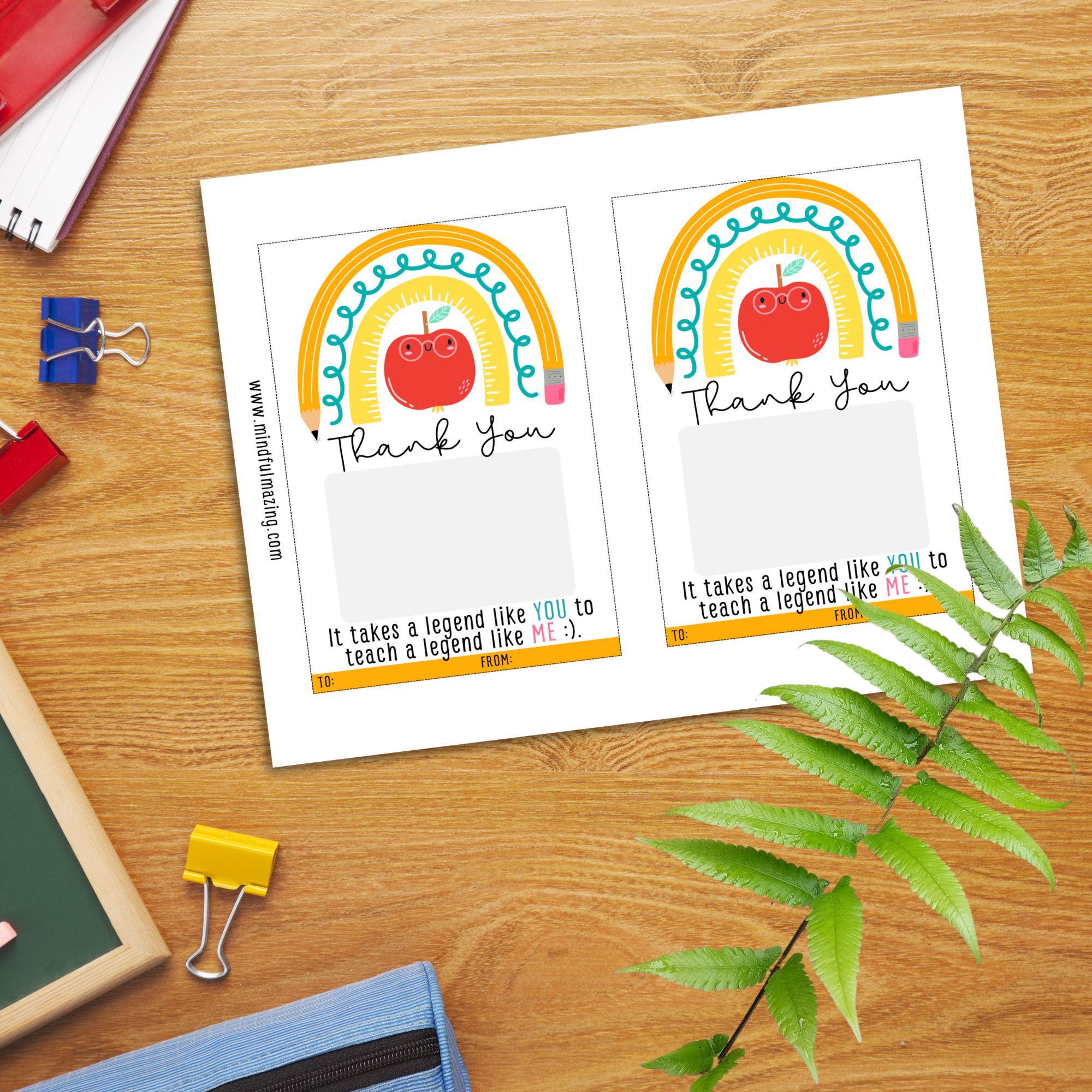 Teacher Appreciation Cards