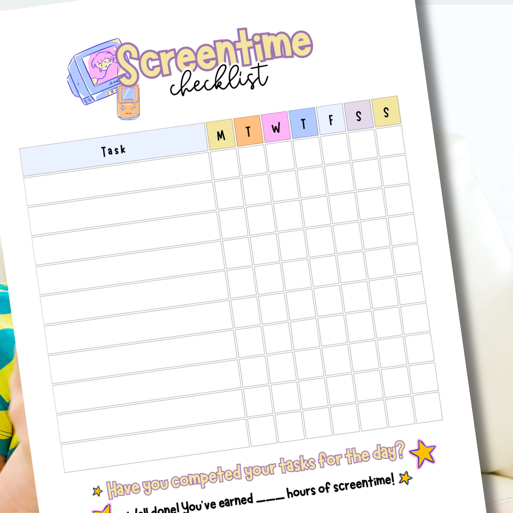 Screen time Checklist