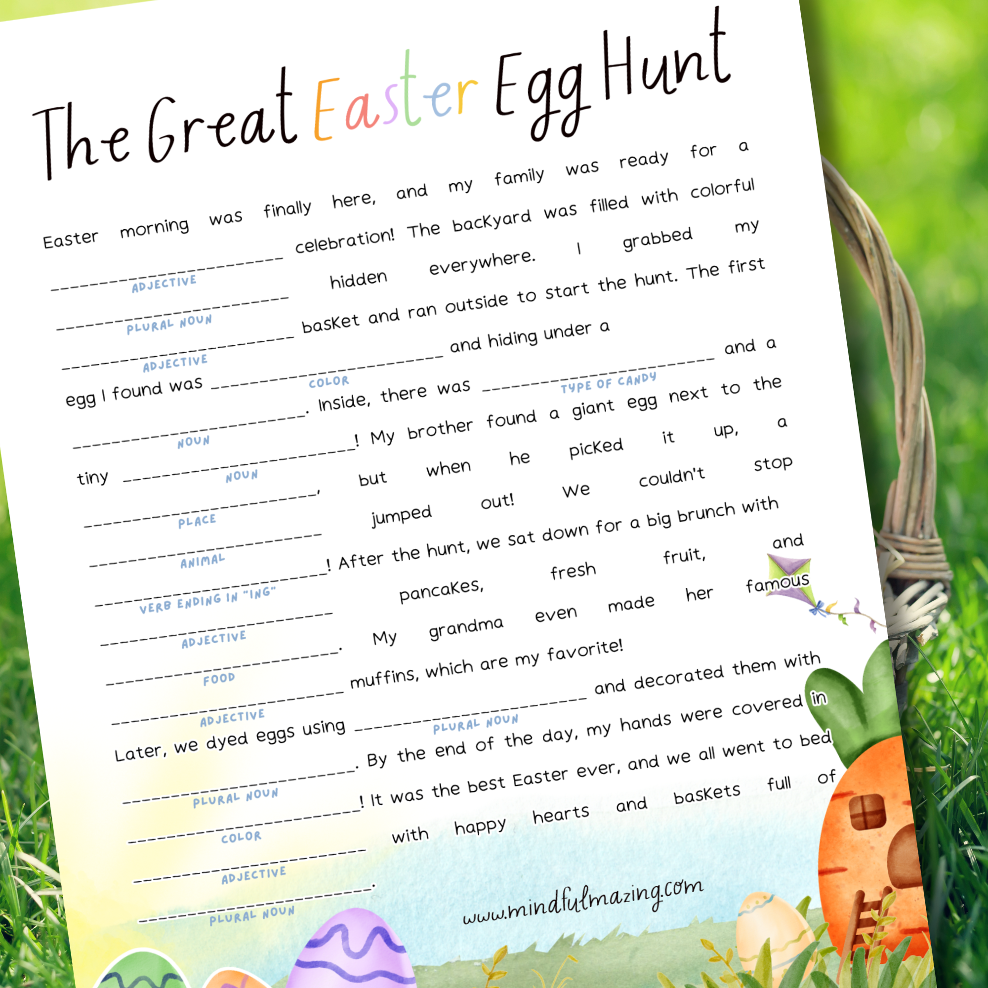 Easter Egg Mad Libs