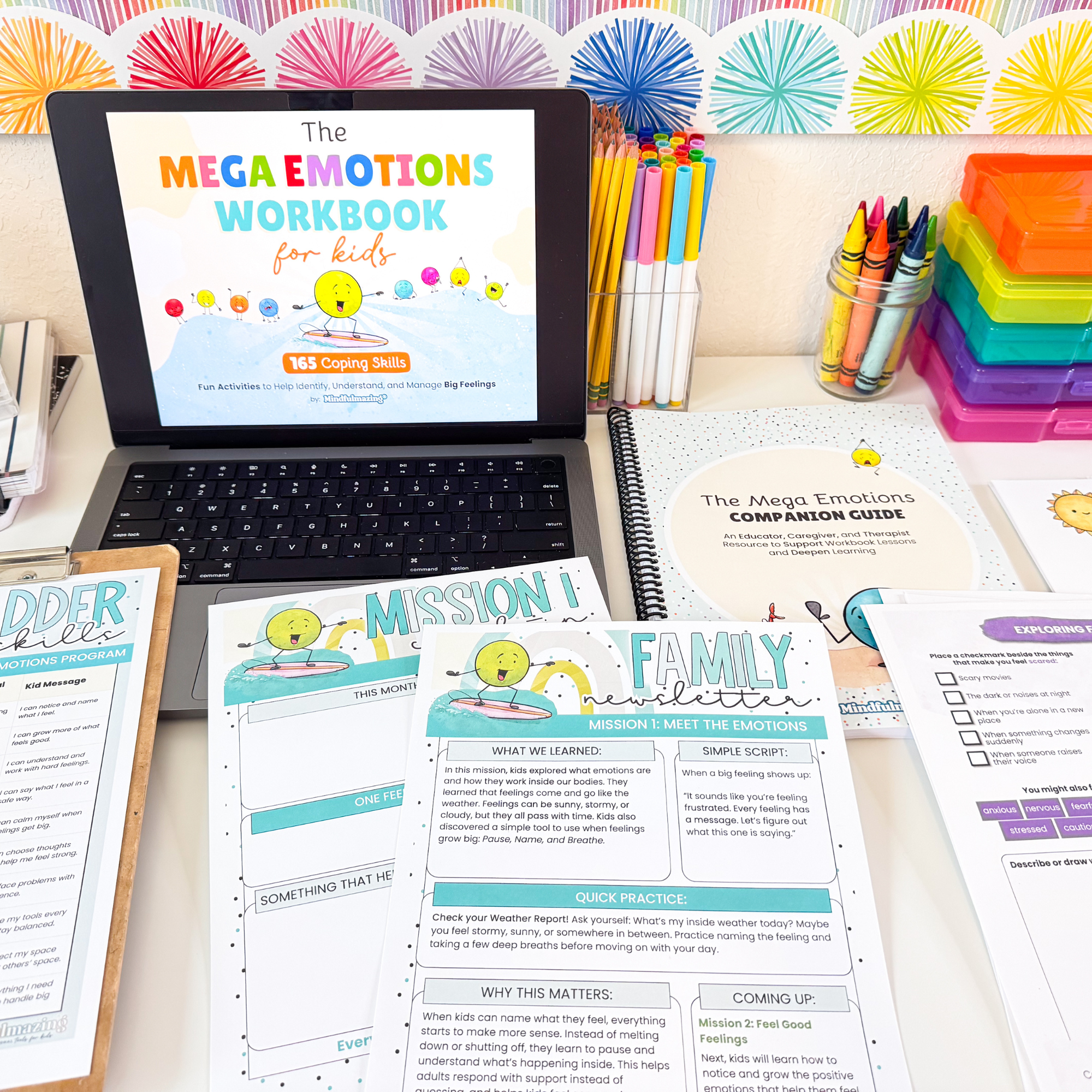 Kids Mega Emotions Bundle (Workbook + Guides + Bonus Tools)