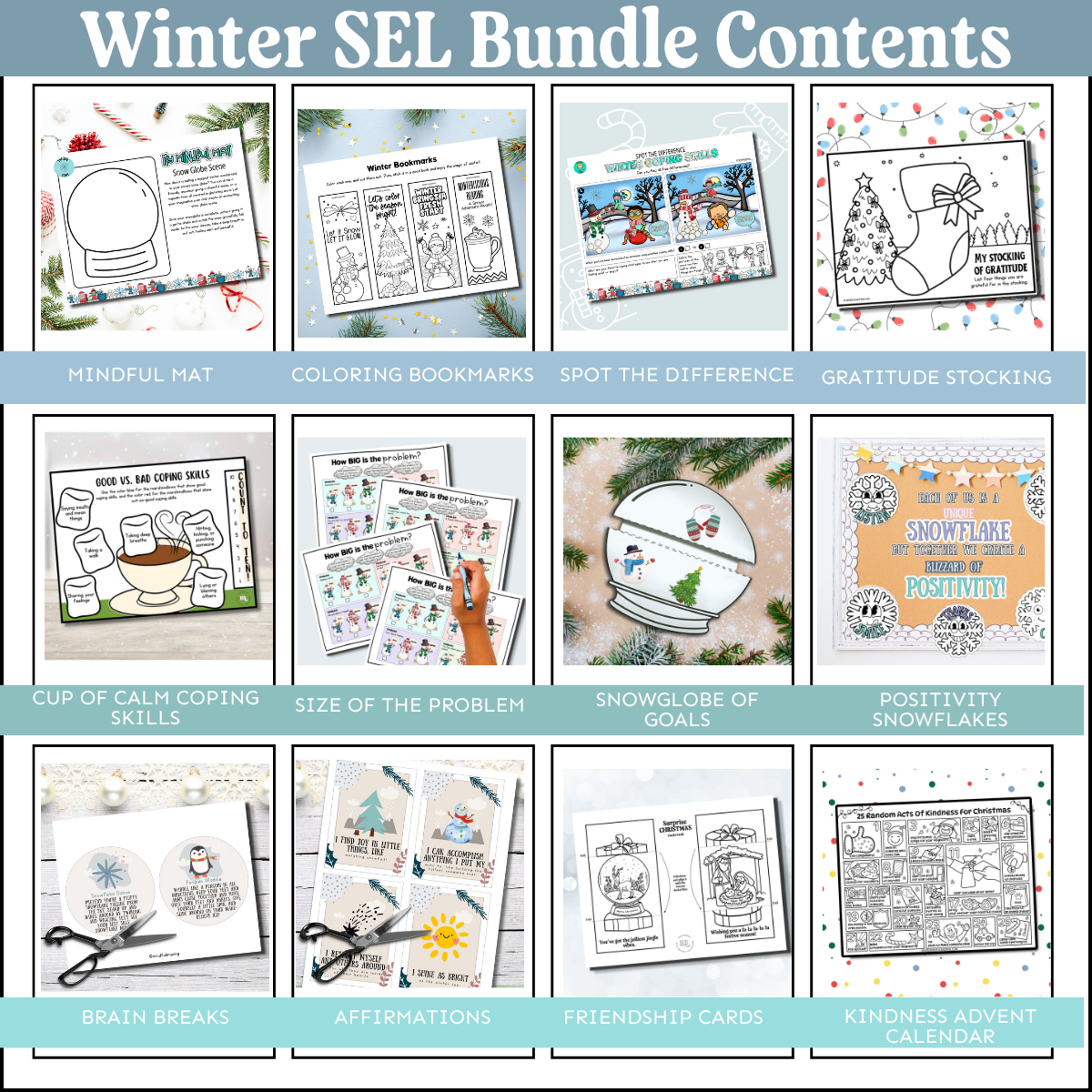 Winter Social-Emotional Learning Mega Bundle